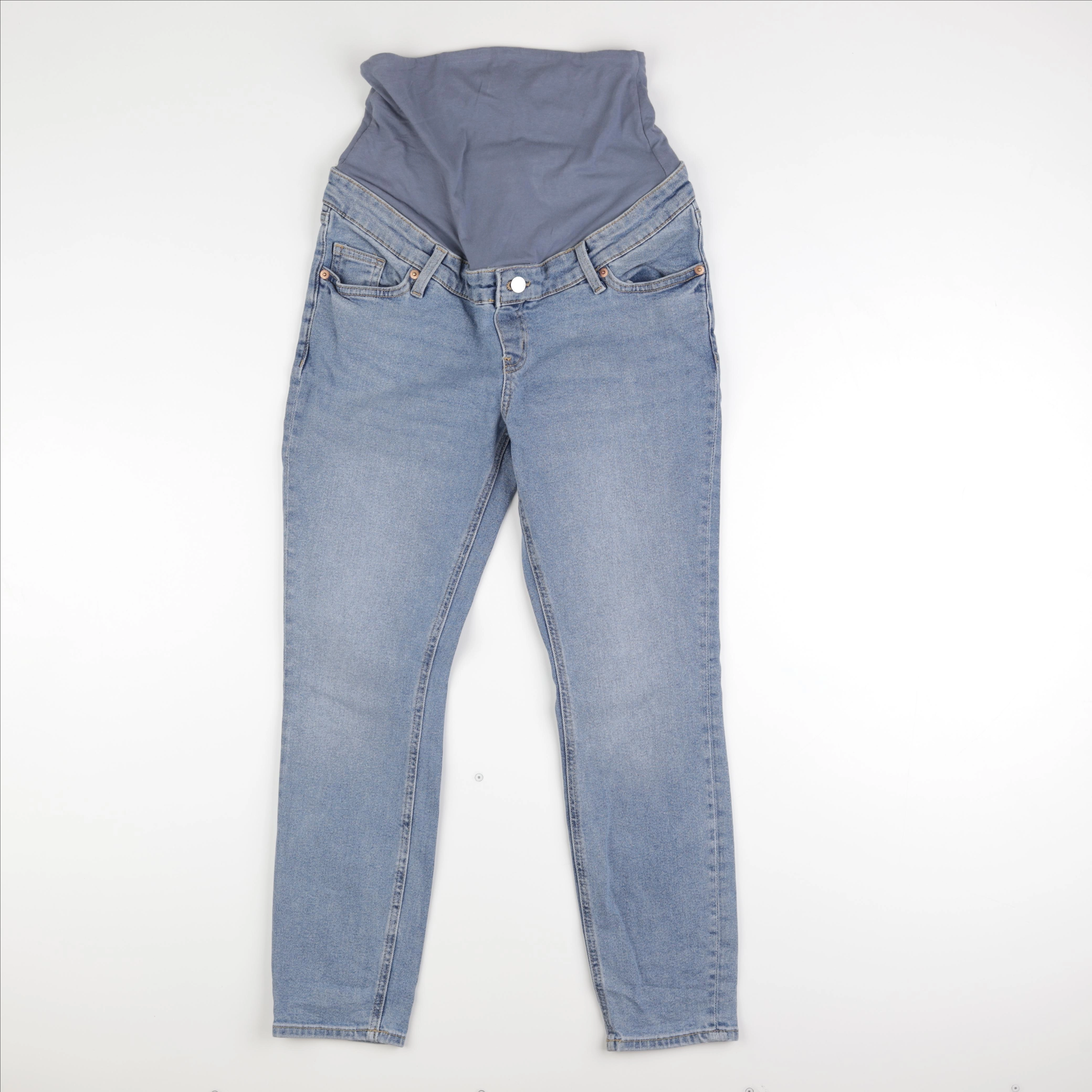 H&M - jean grossesse bleu - s