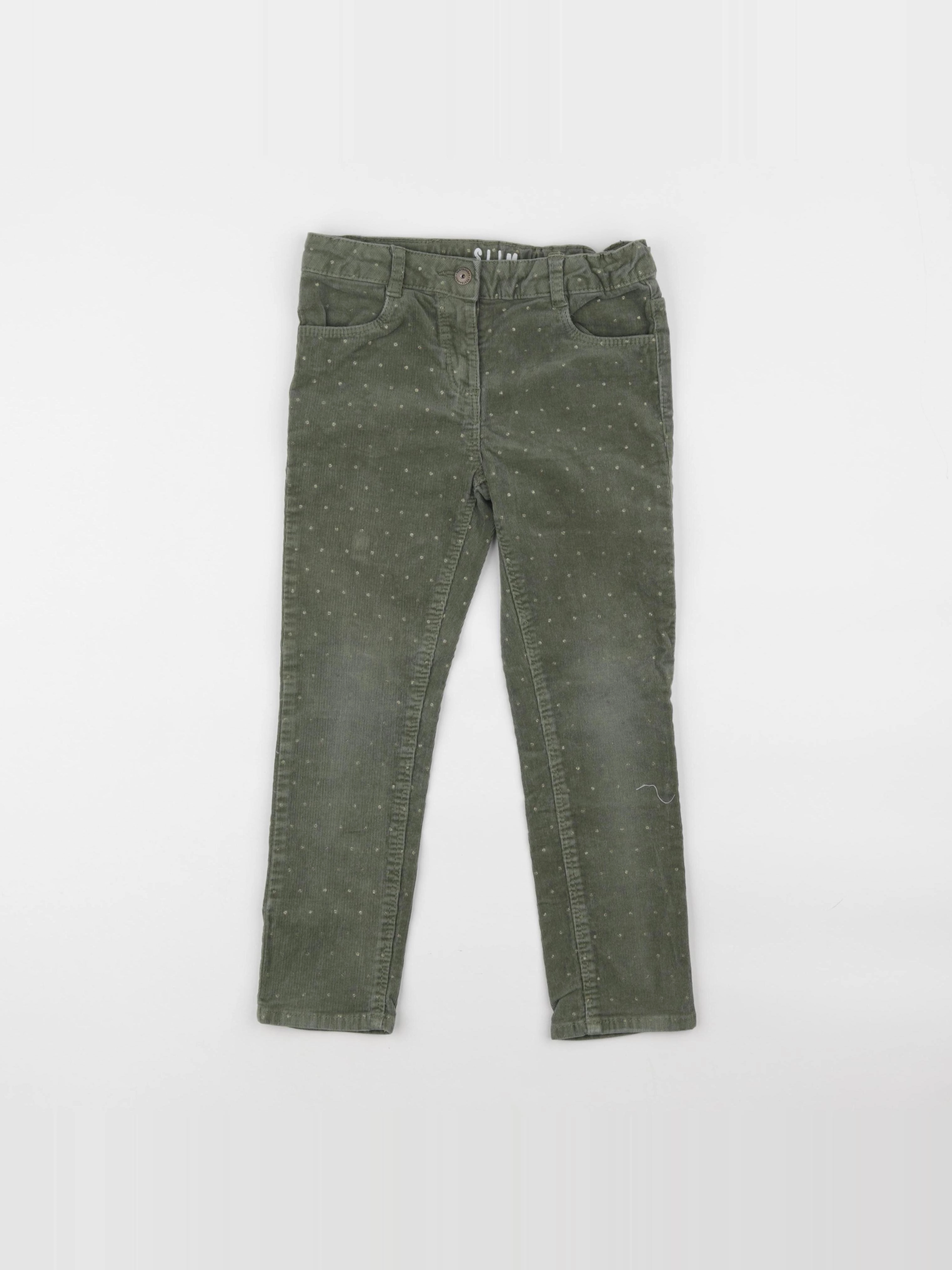 Vertbaudet - pantalon vert - 6 ans