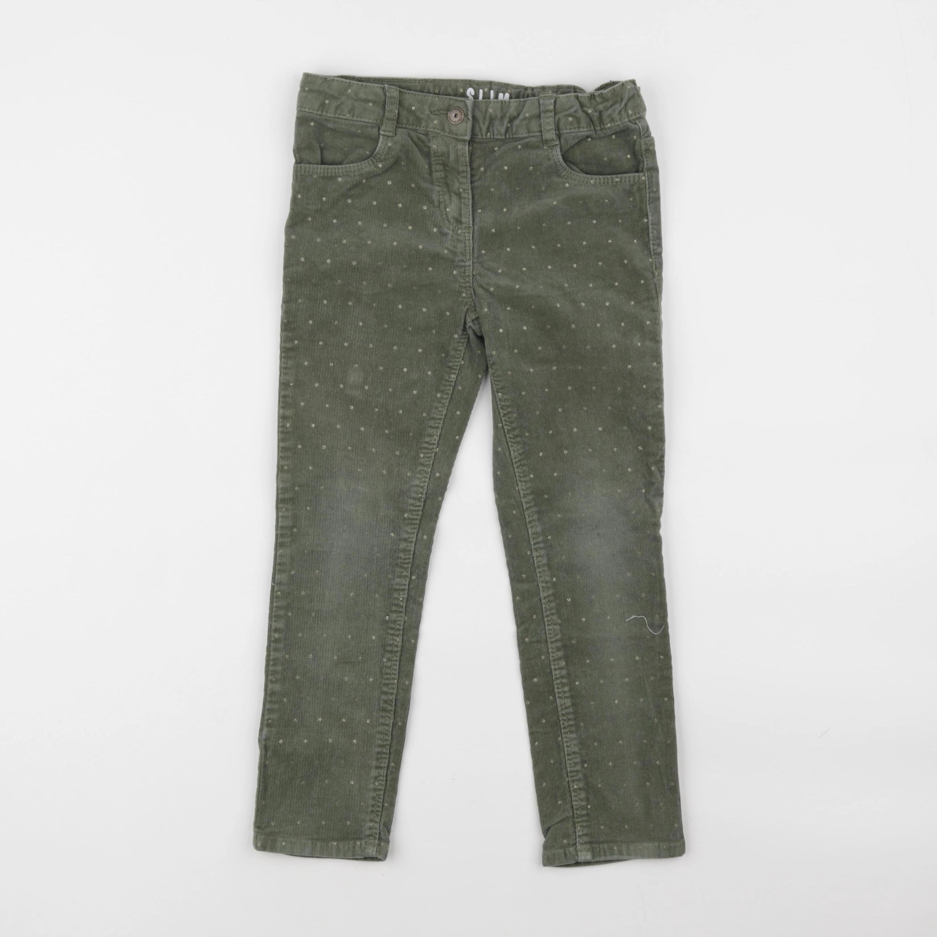 Vertbaudet - pantalon vert - 6 ans