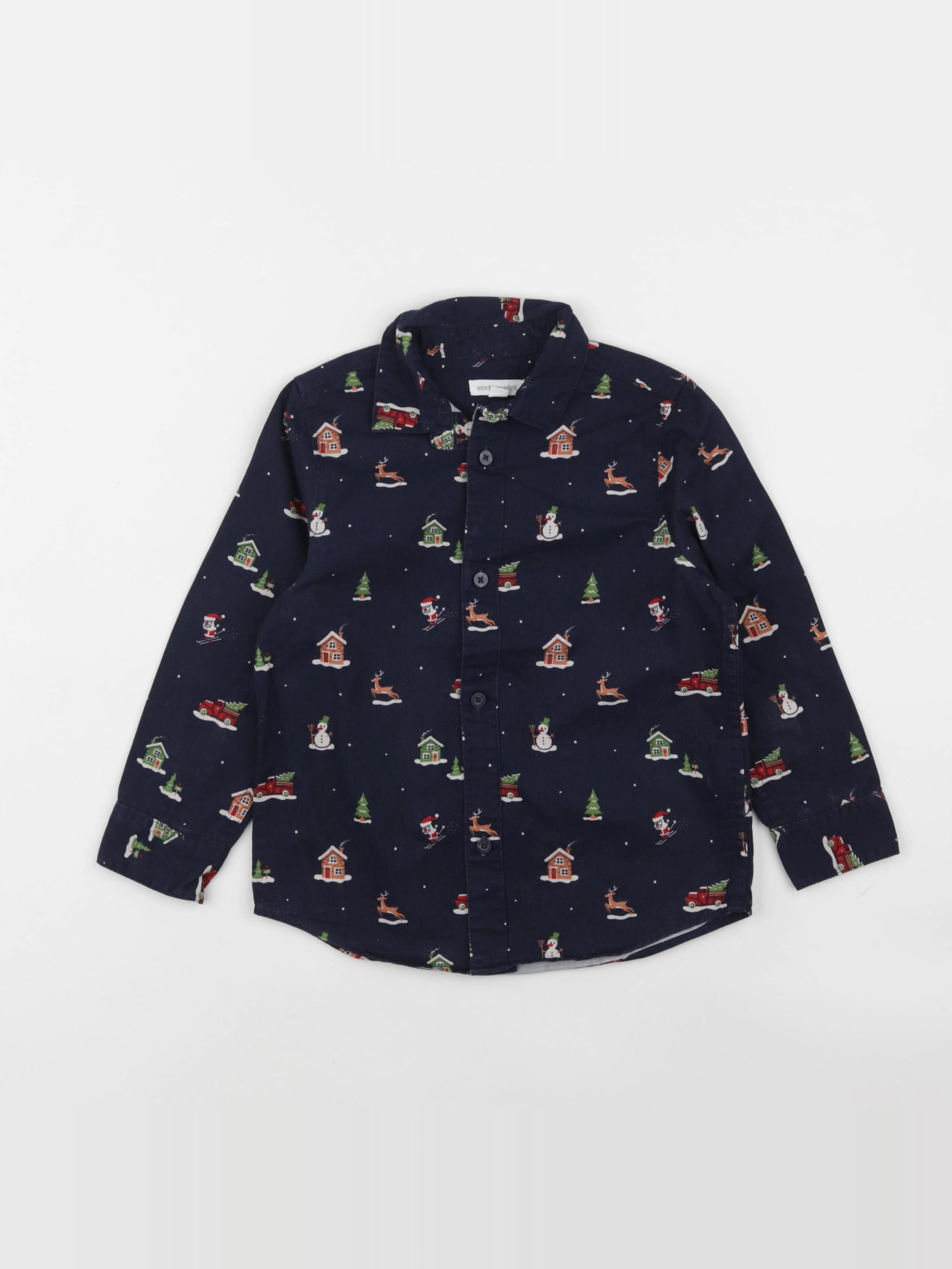 Vertbaudet - chemise bleu - 4 ans
