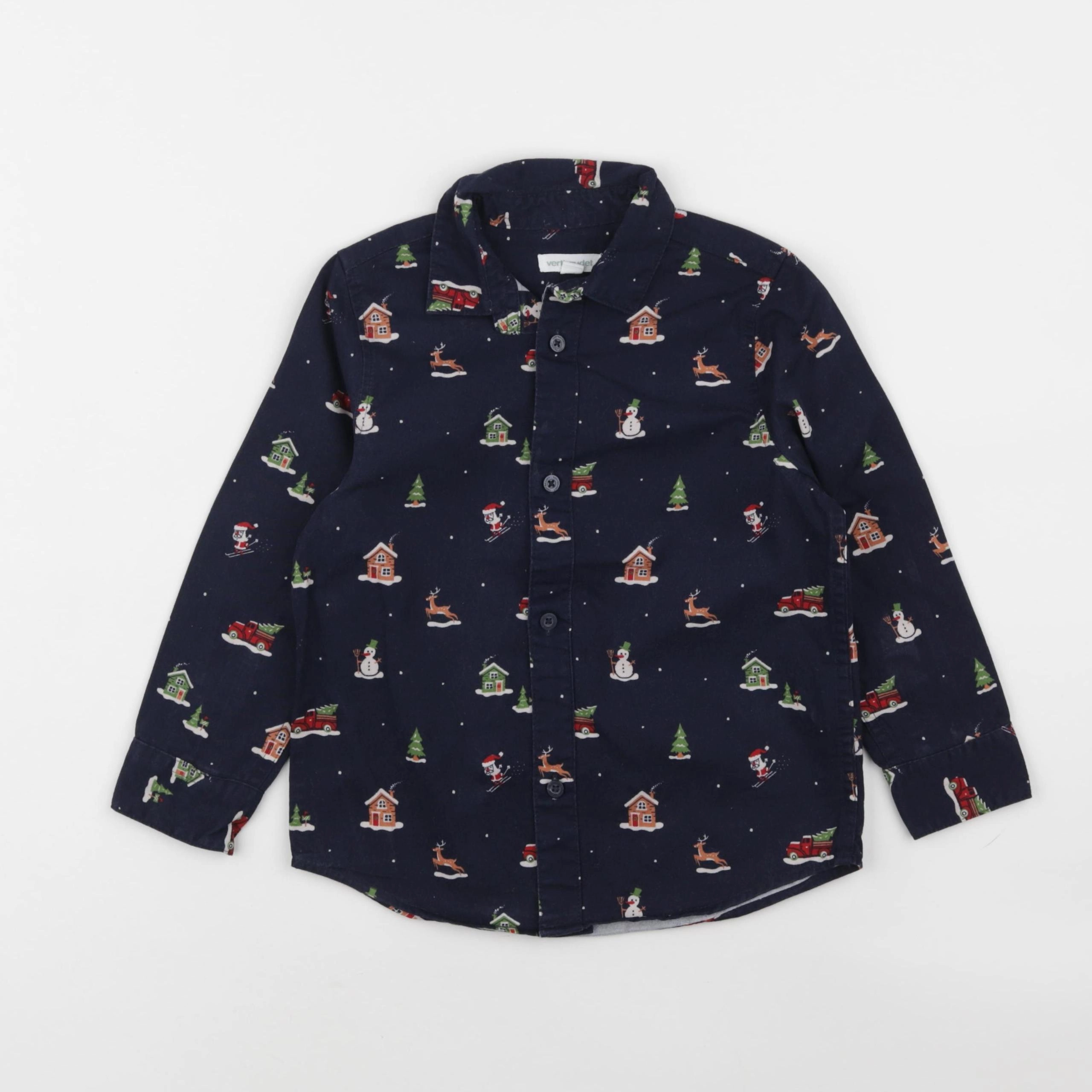 Vertbaudet - chemise bleu - 4 ans