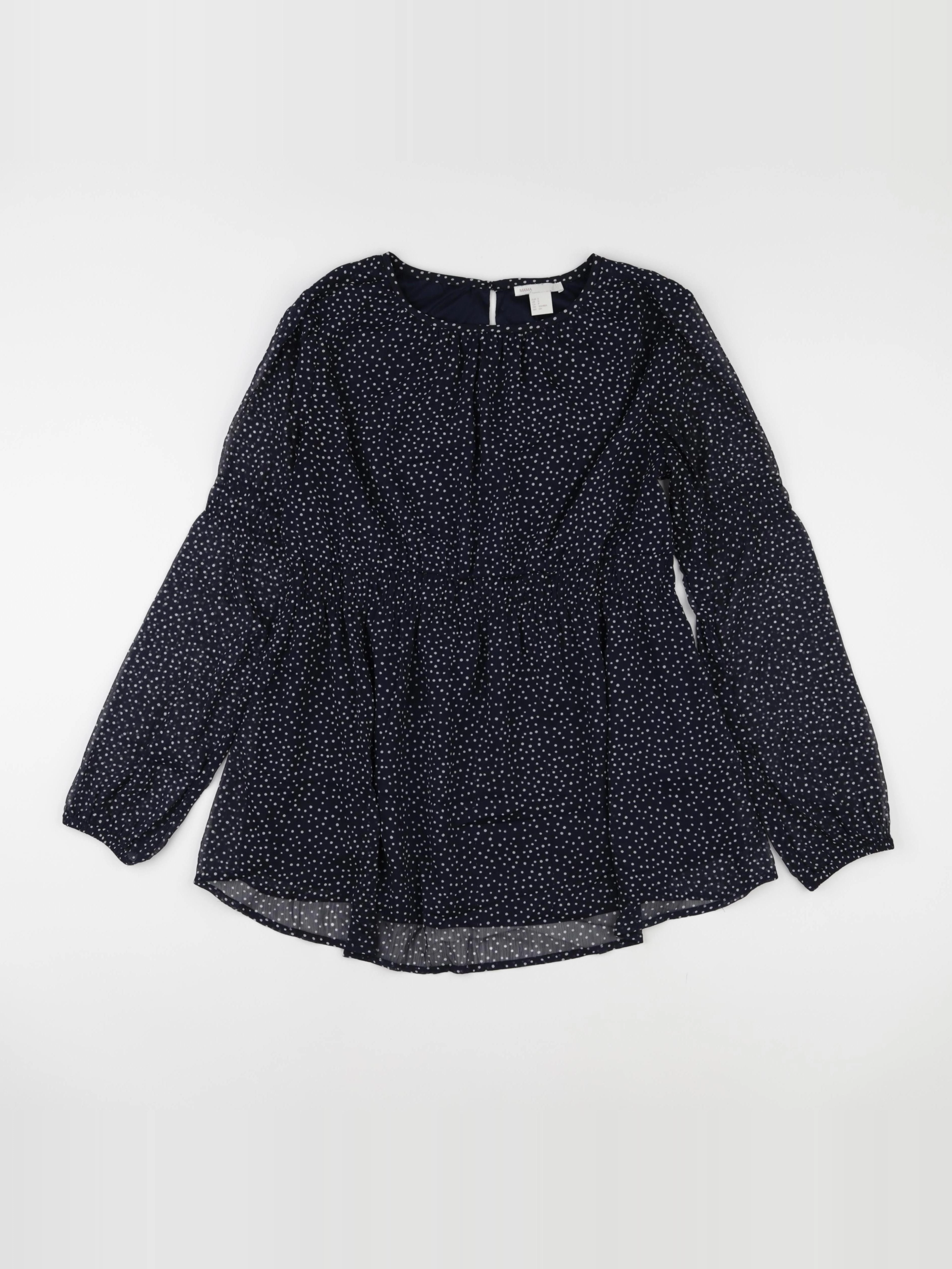 H&M - blouse grossesse bleu - s