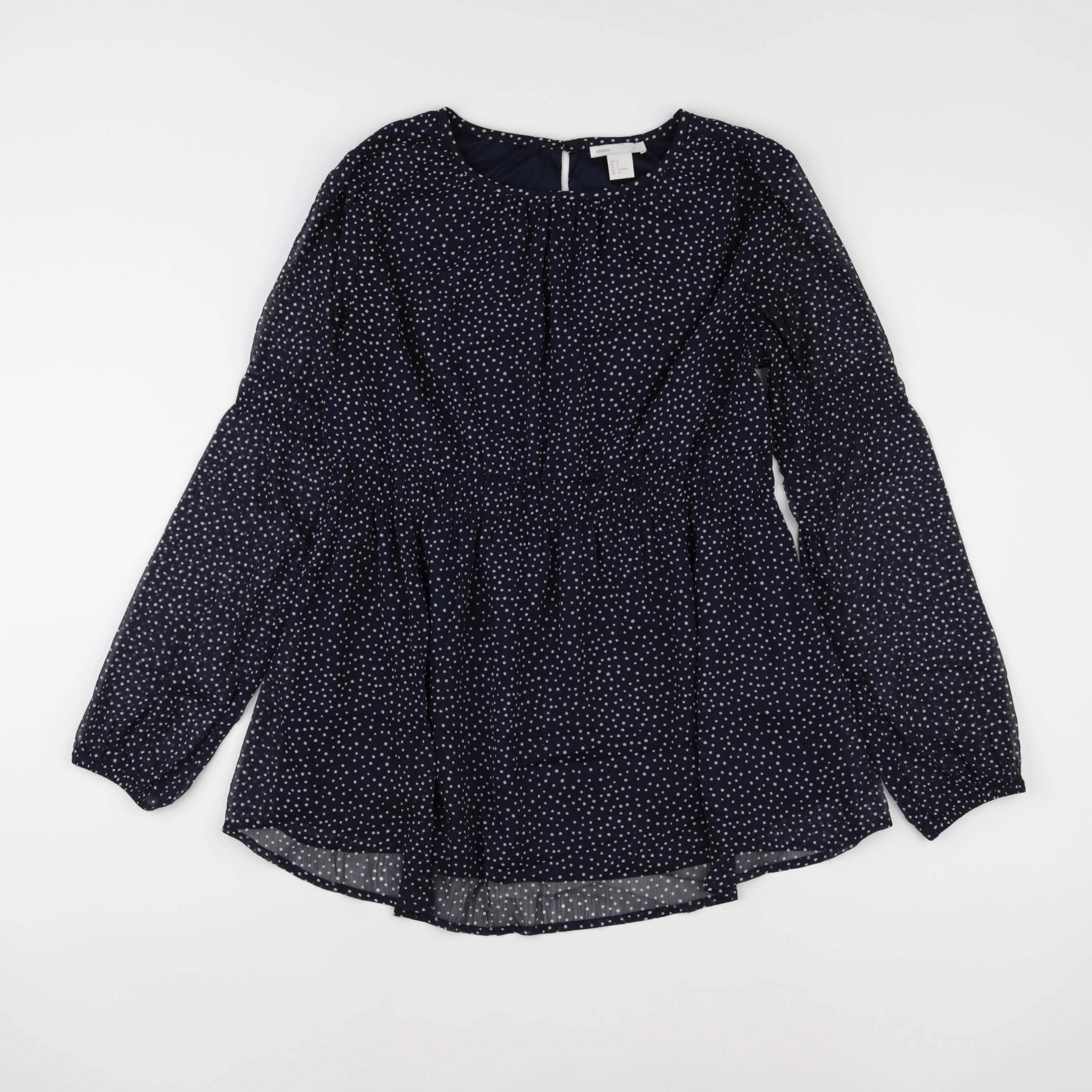 H&M - blouse grossesse bleu - s