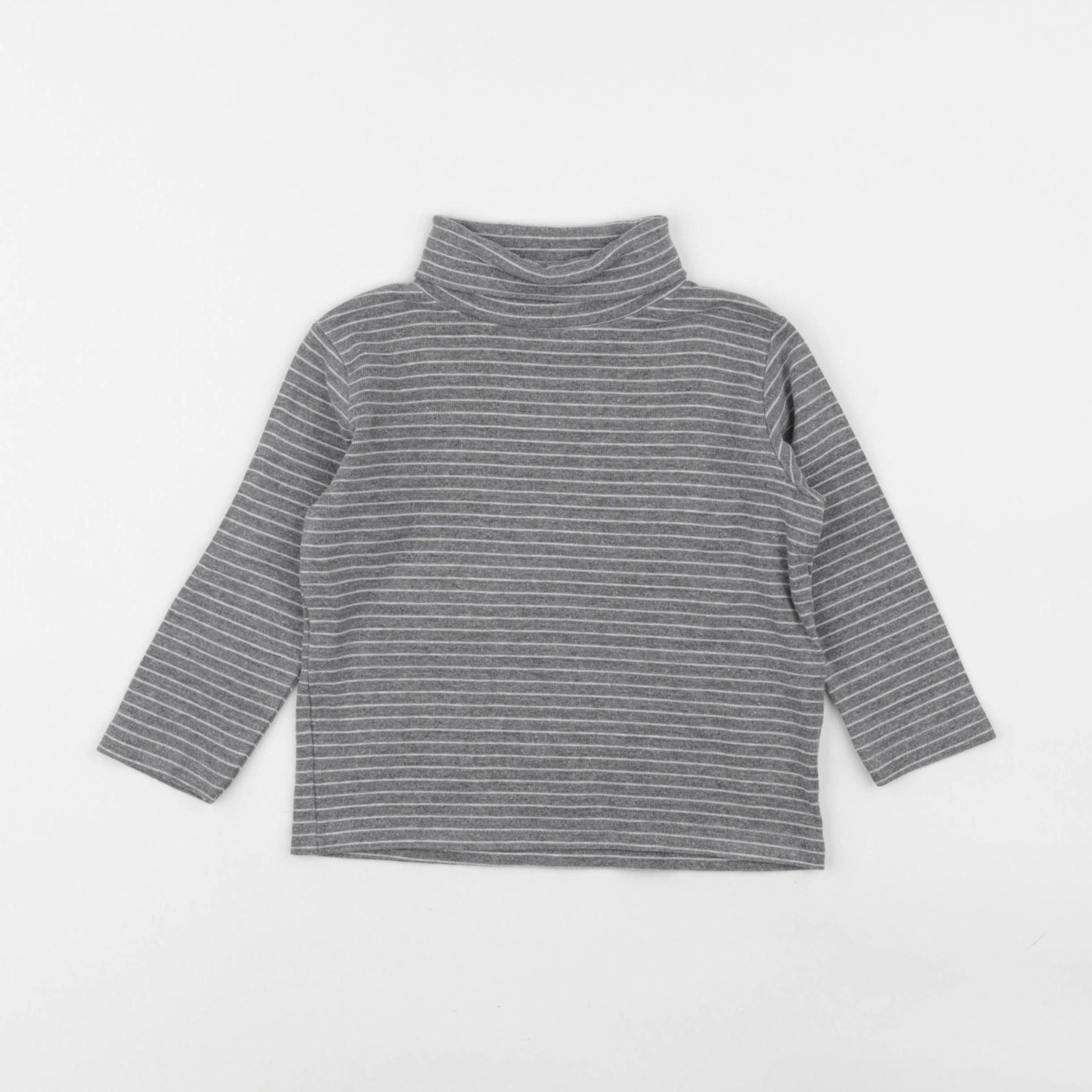 Vertbaudet - sous-pull gris - 4 ans