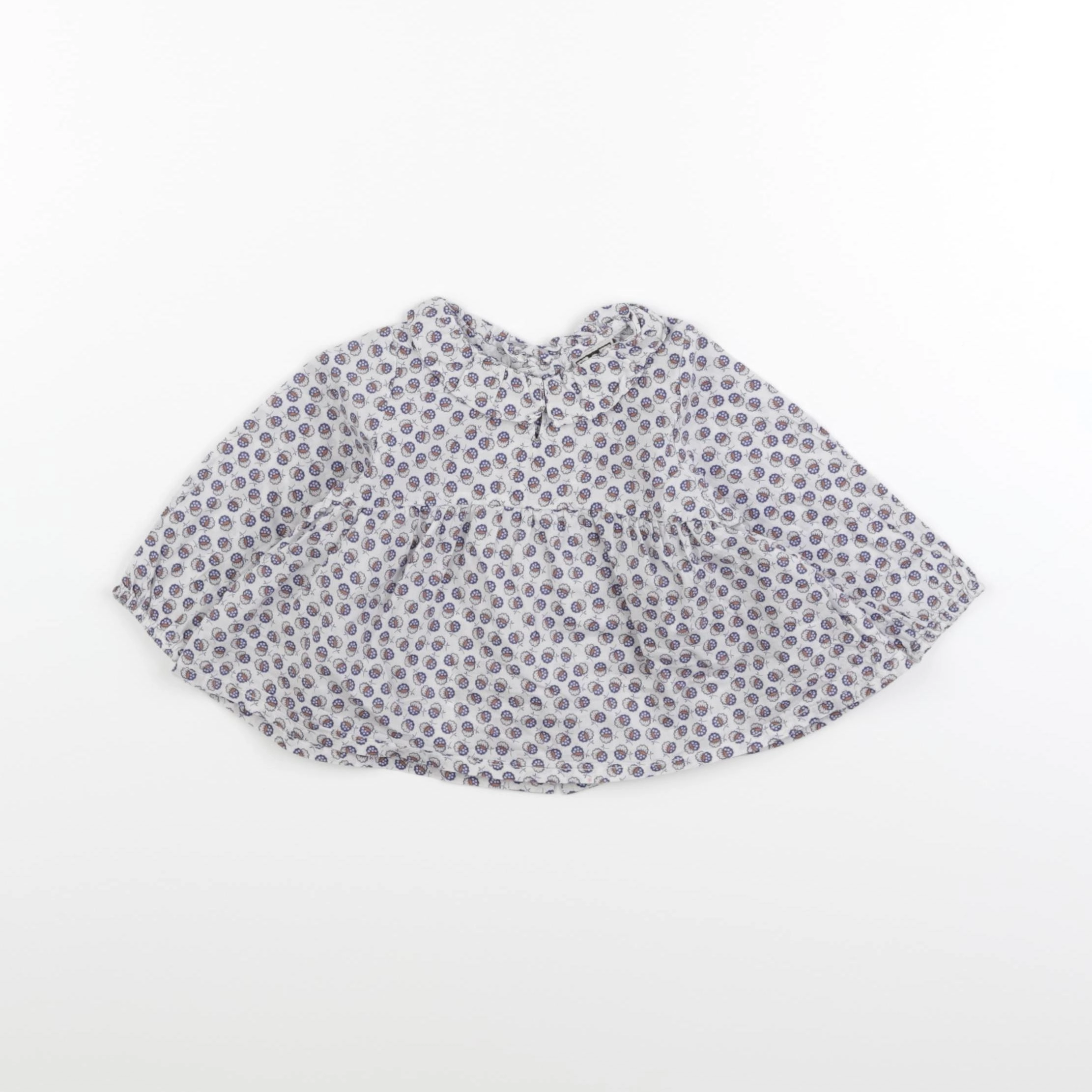 Bonton - blouse bleu - 6 mois
