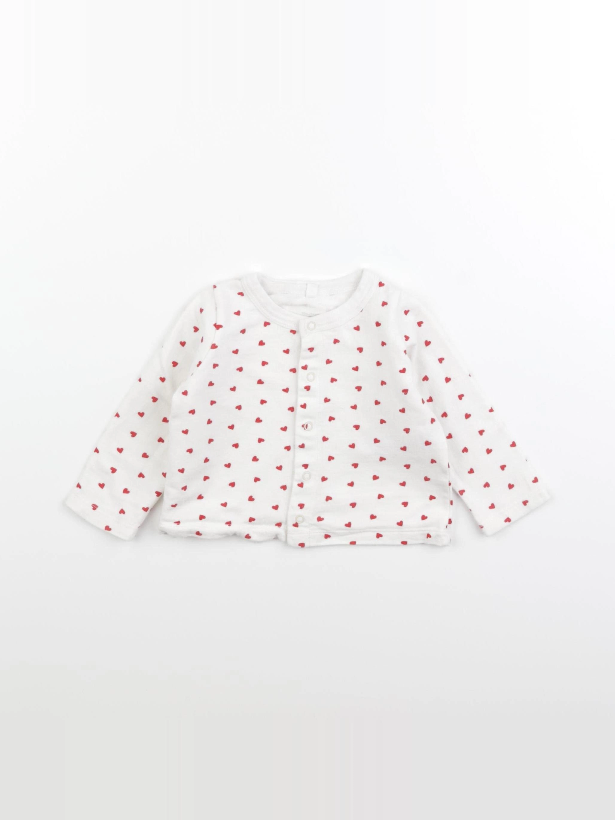 Petit Bateau - tee-shirt rouge - 12 mois