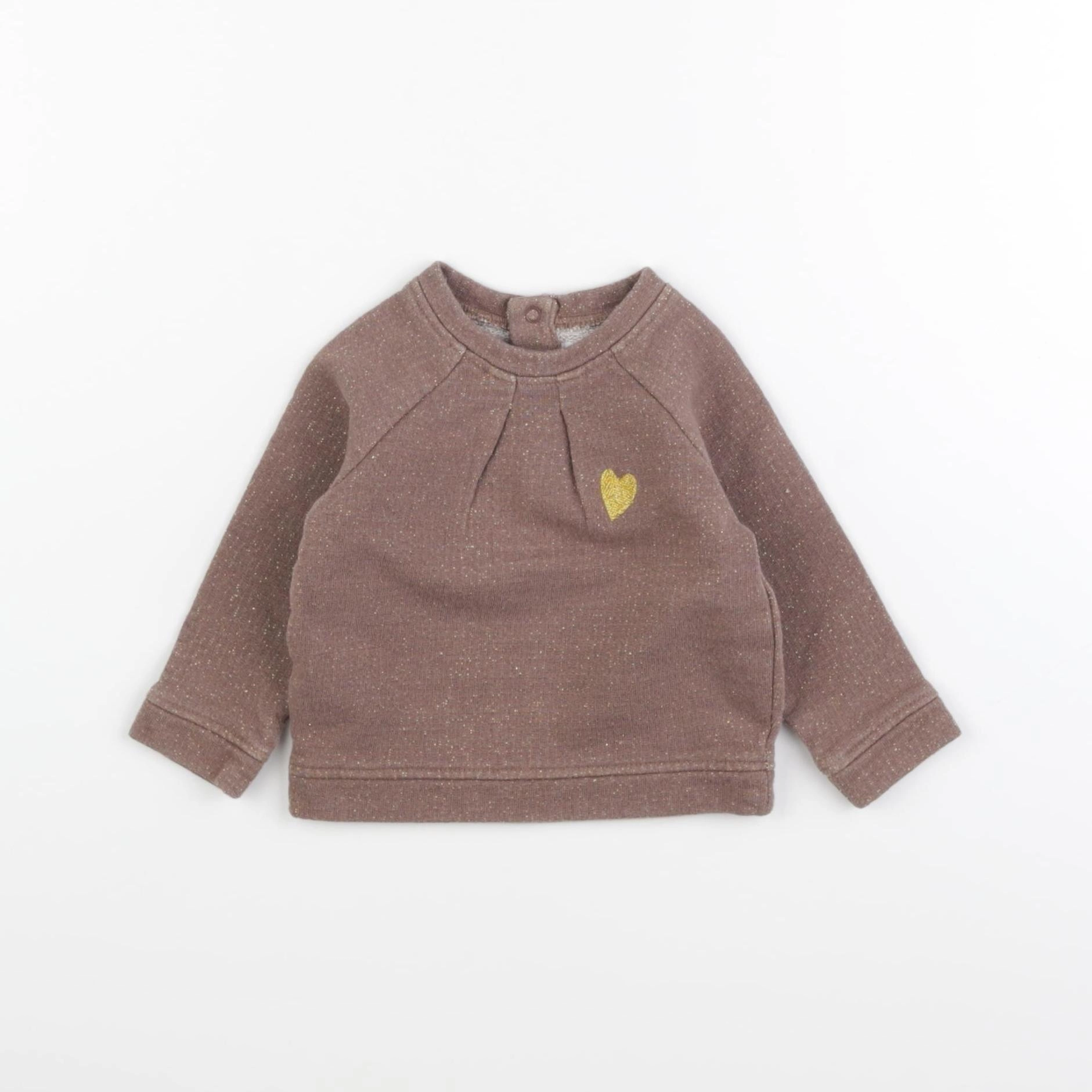 Boutchou - sweat marron - 6 mois