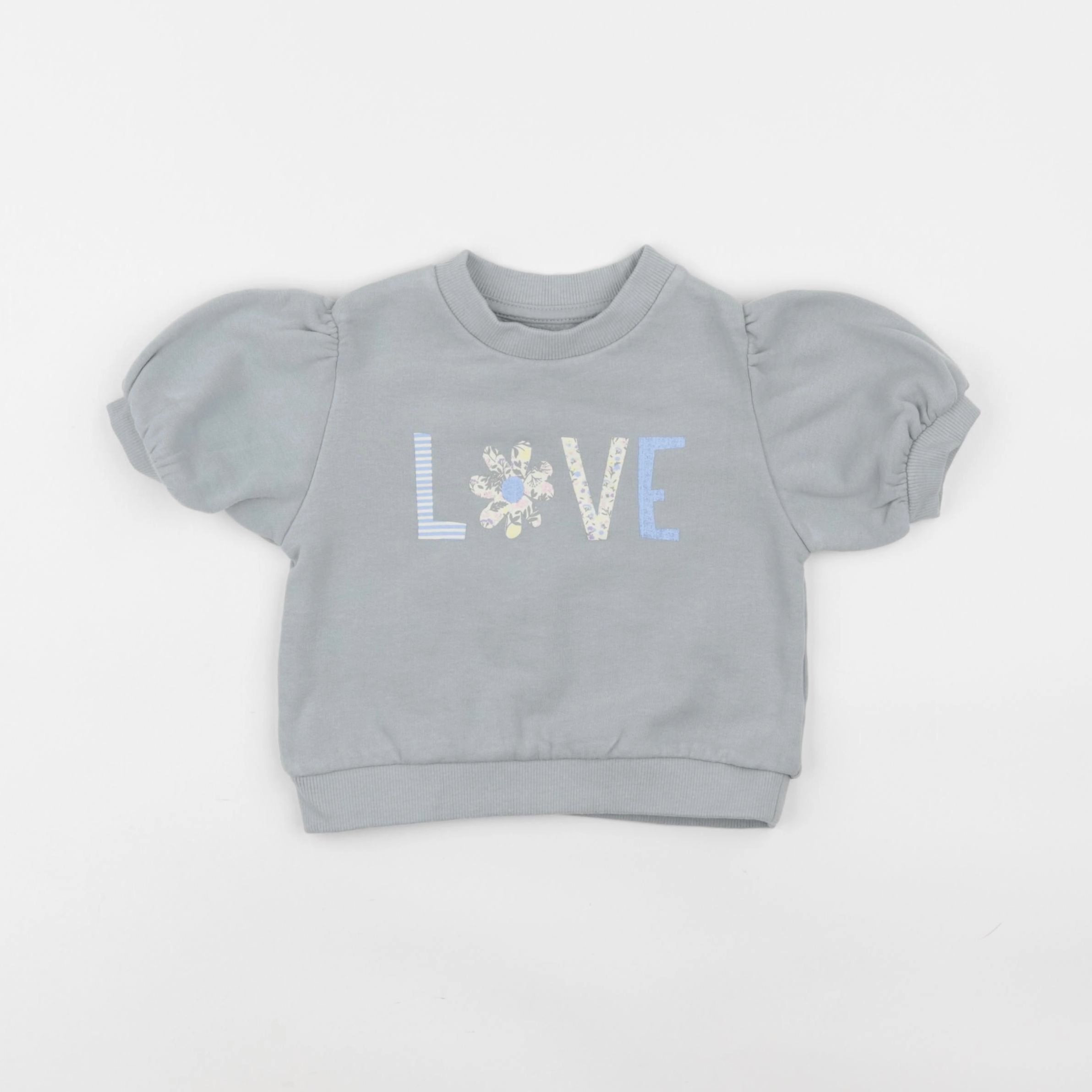 Vertbaudet - sweat bleu - 2 ans