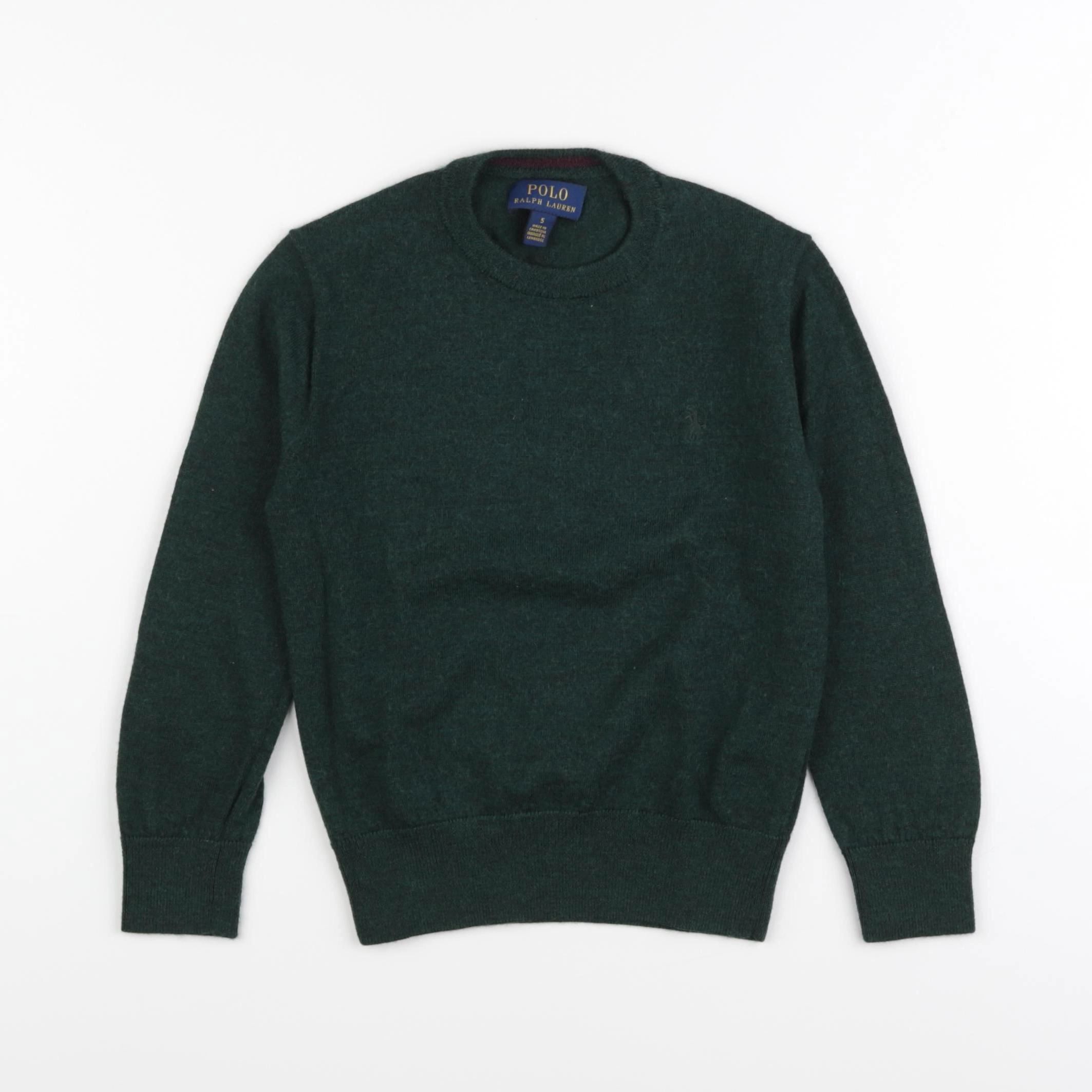Ralph Lauren - pull vert - 5 ans