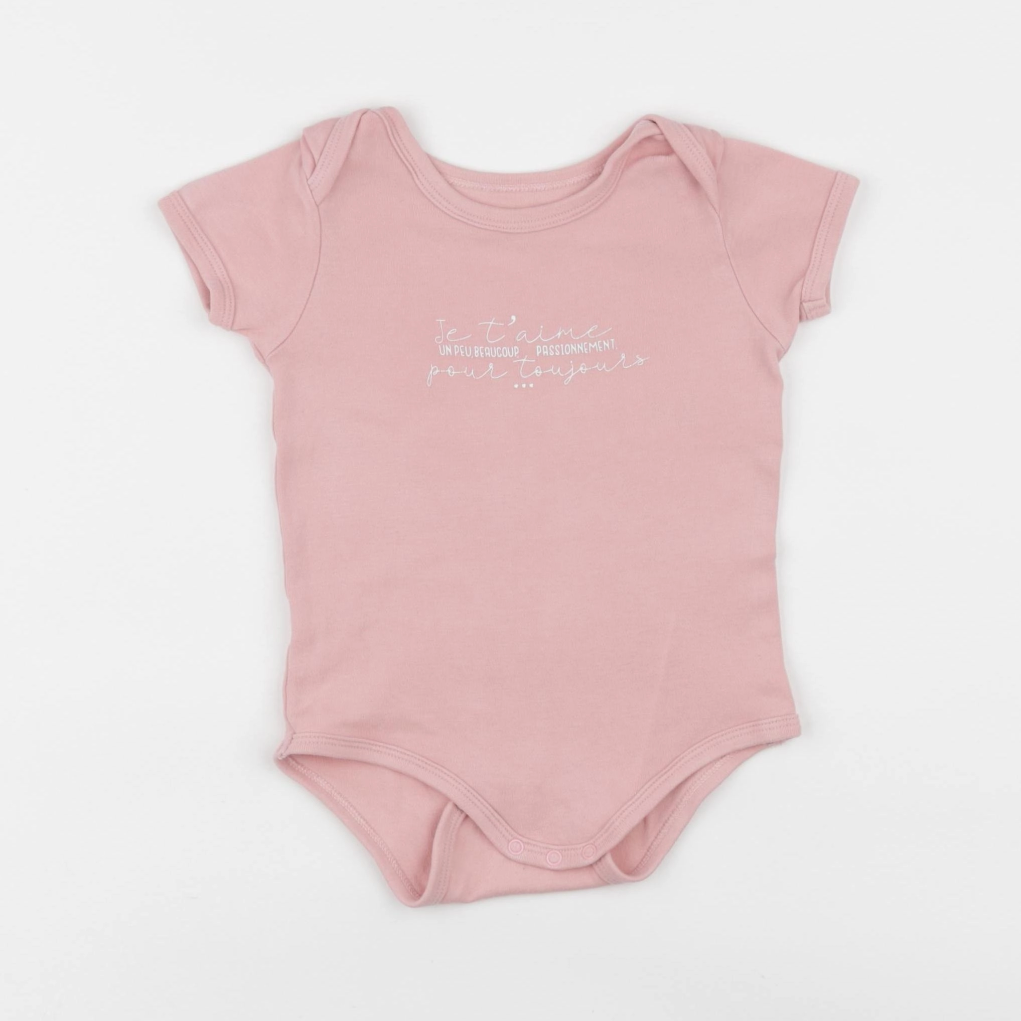 Vertbaudet - body rose - 18 mois