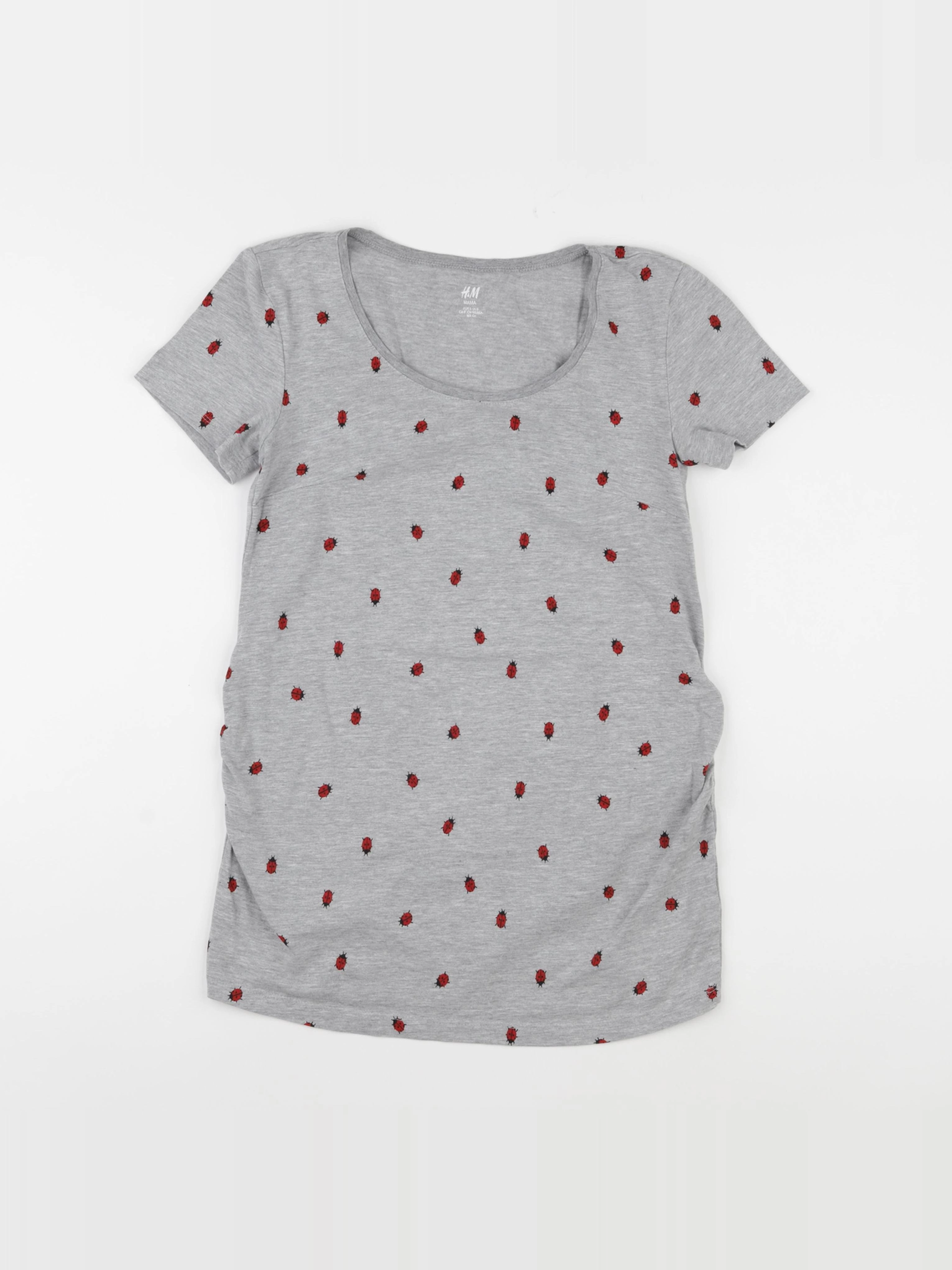 H&M - tee-shirt grossesse gris - s