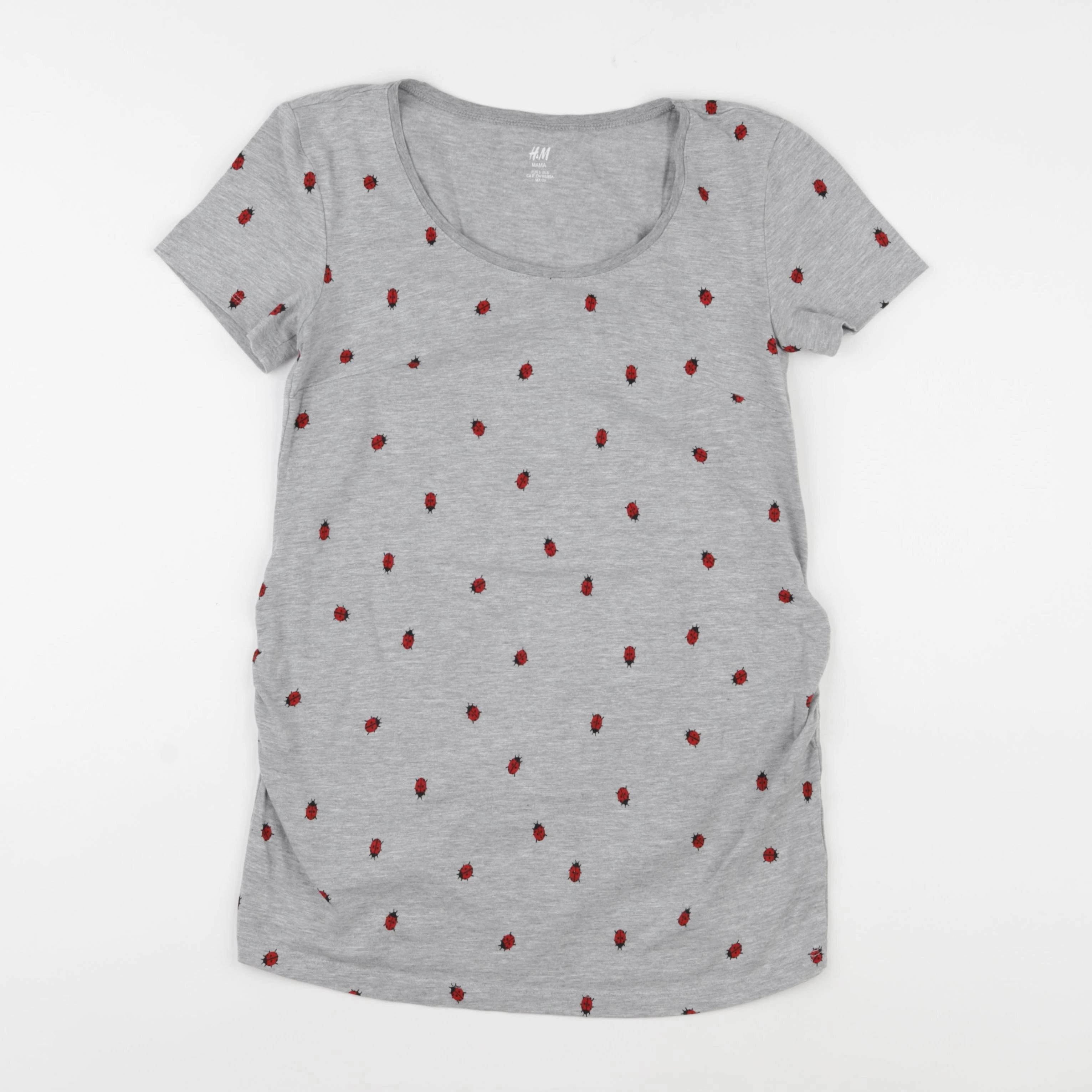 H&M - tee-shirt grossesse gris - s