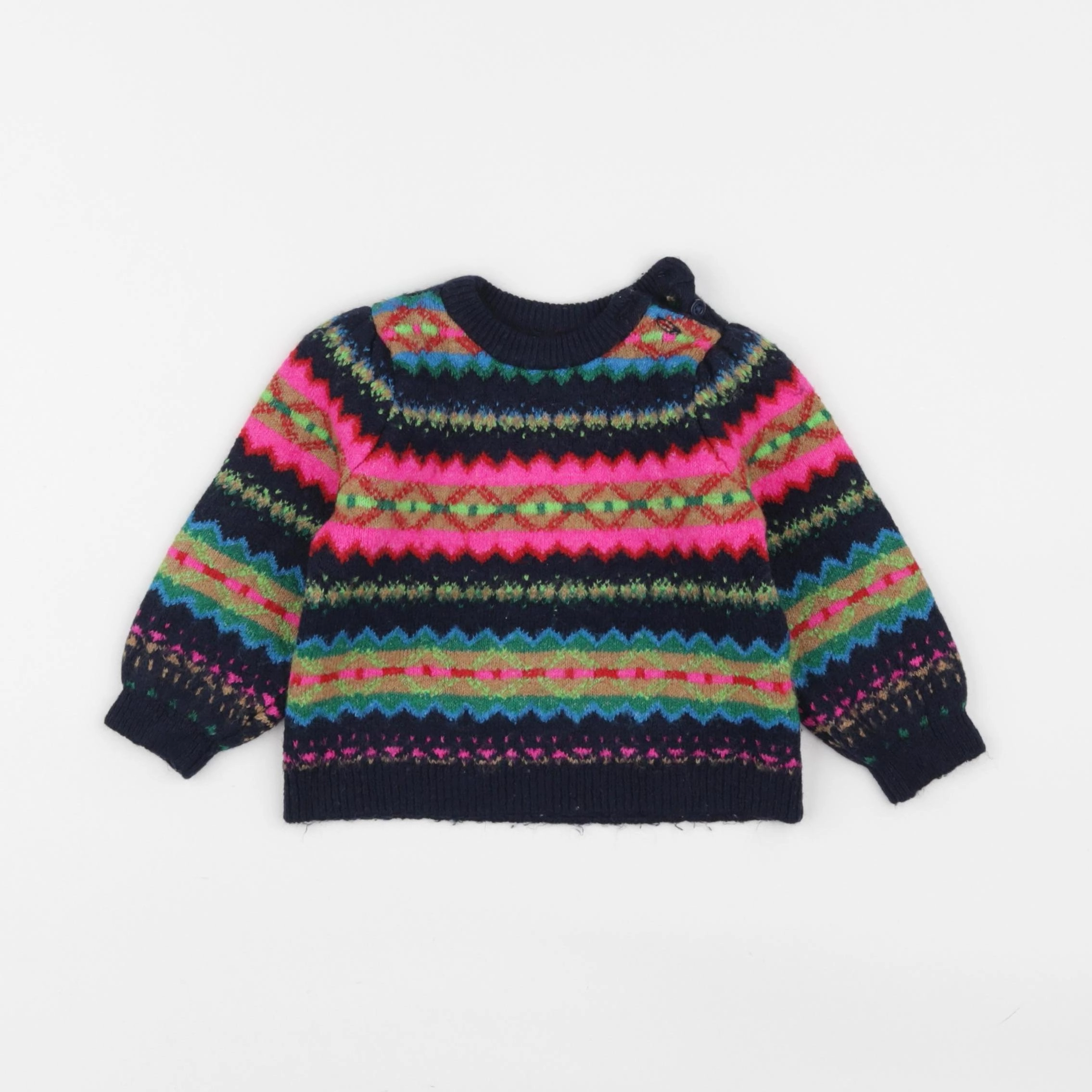 GAP - pull multicolore - 6/12 mois