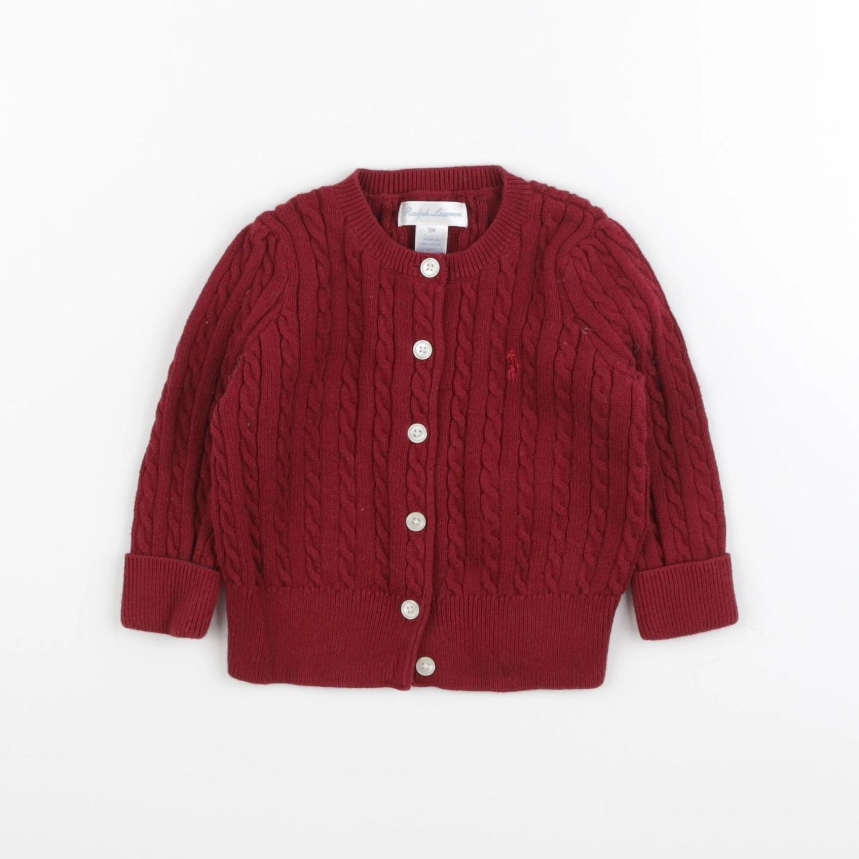Ralph Lauren - gilet rouge - 9 mois