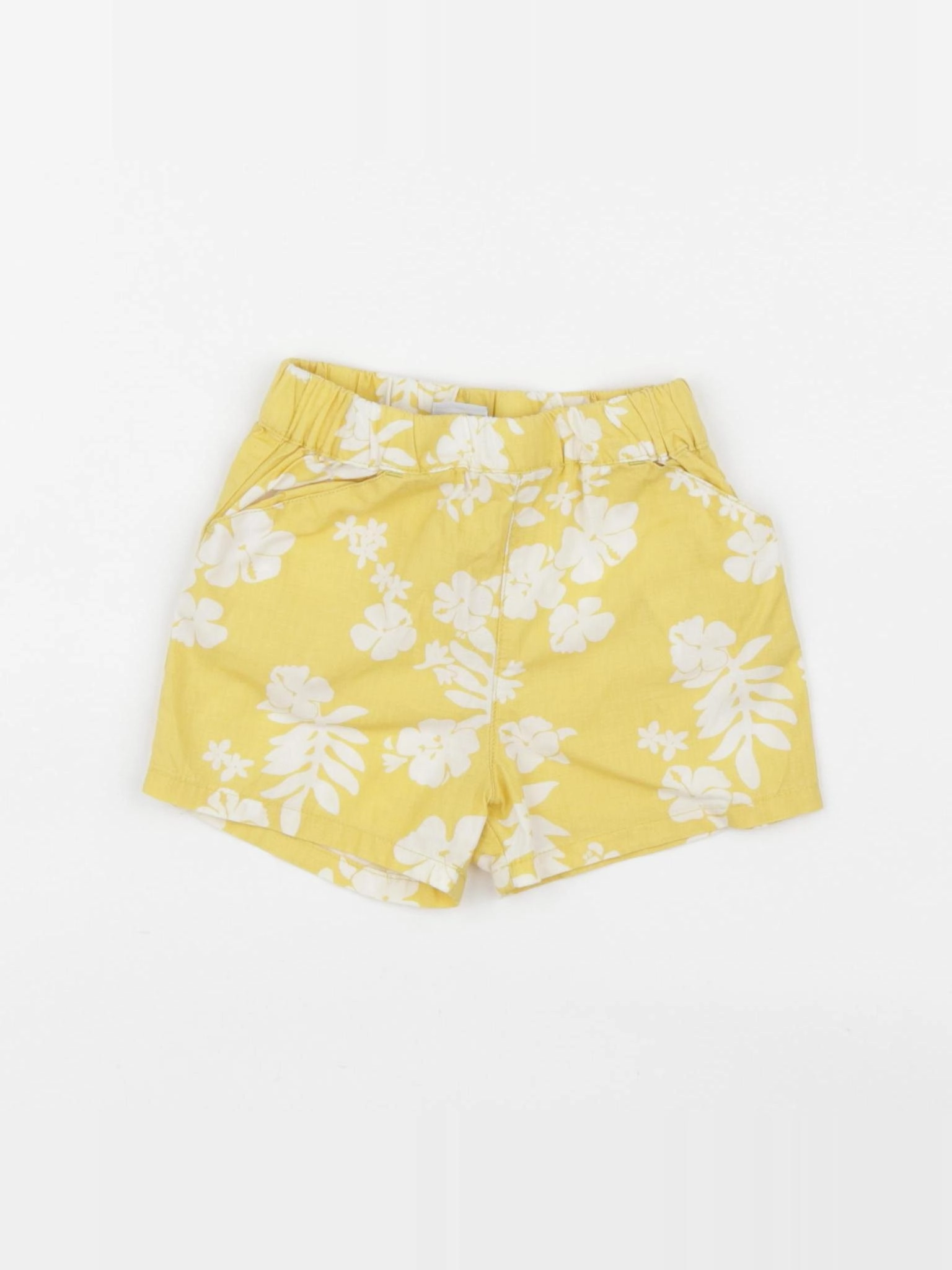 Petit Bateau - short jaune - 12 mois