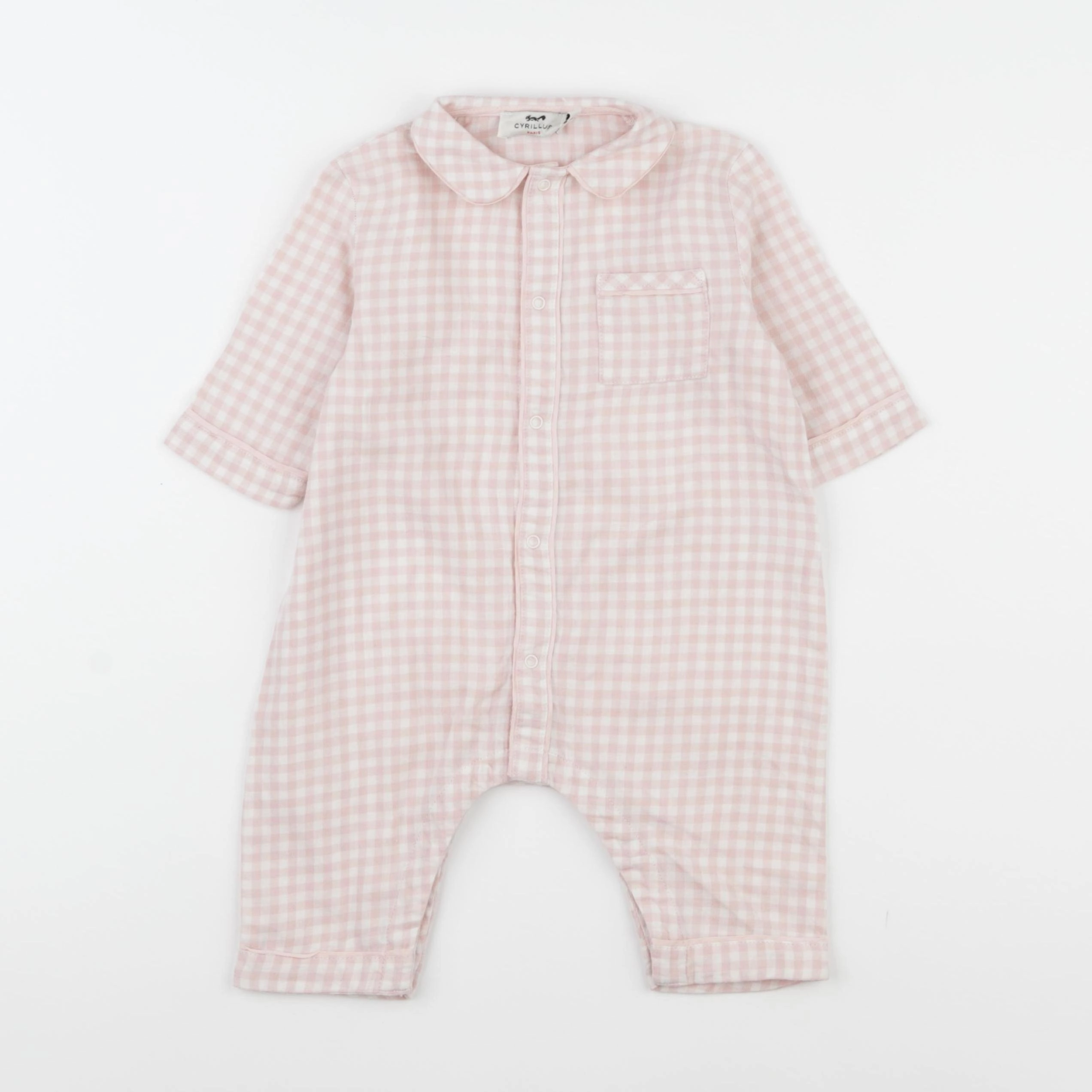 Cyrillus - pyjama coton rose - 6 mois