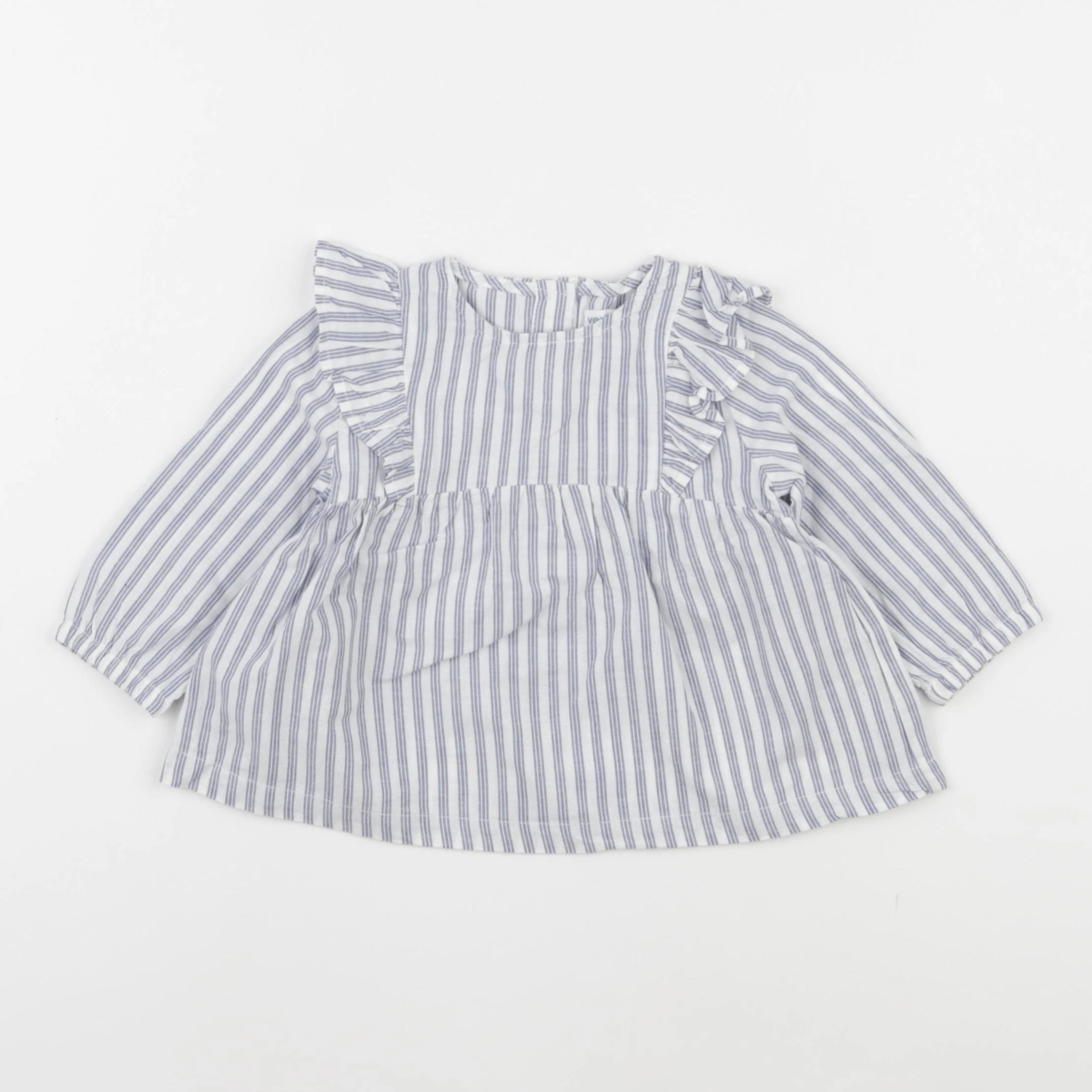 Vertbaudet - blouse bleu - 6 mois
