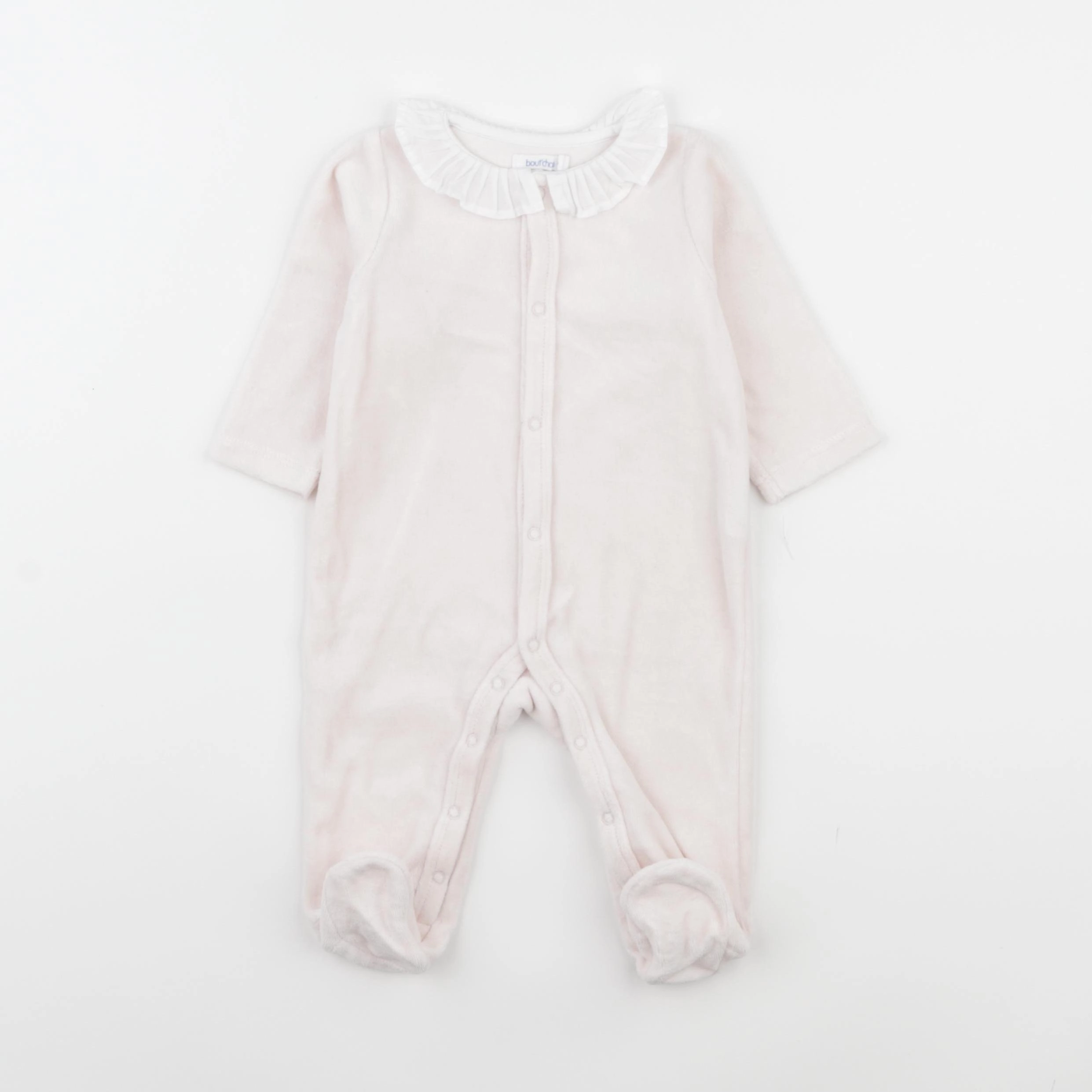 Boutchou - pyjama velours rose - 3 mois