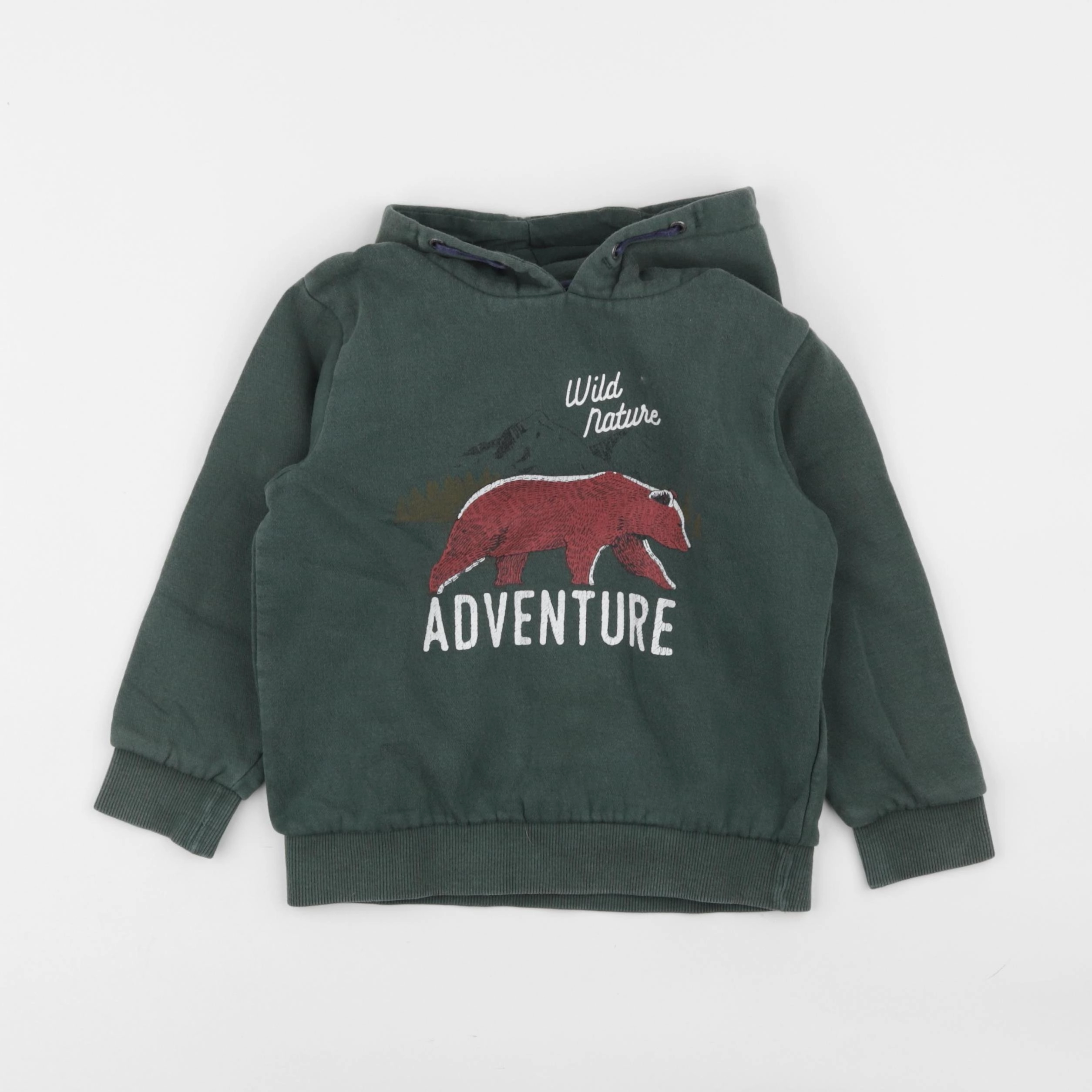 Vertbaudet - sweat vert - 5 ans