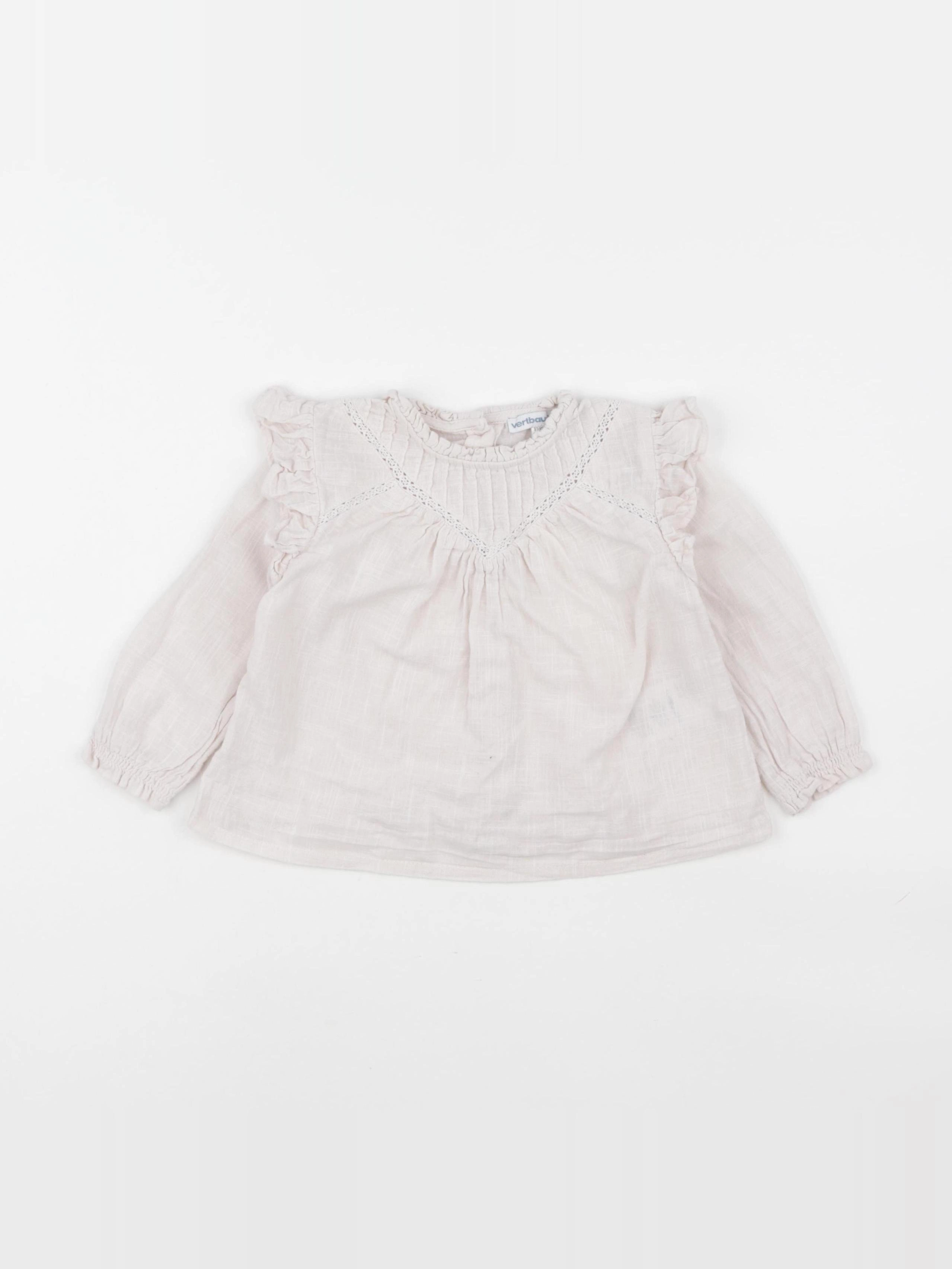 Vertbaudet - blouse beige - 18 mois
