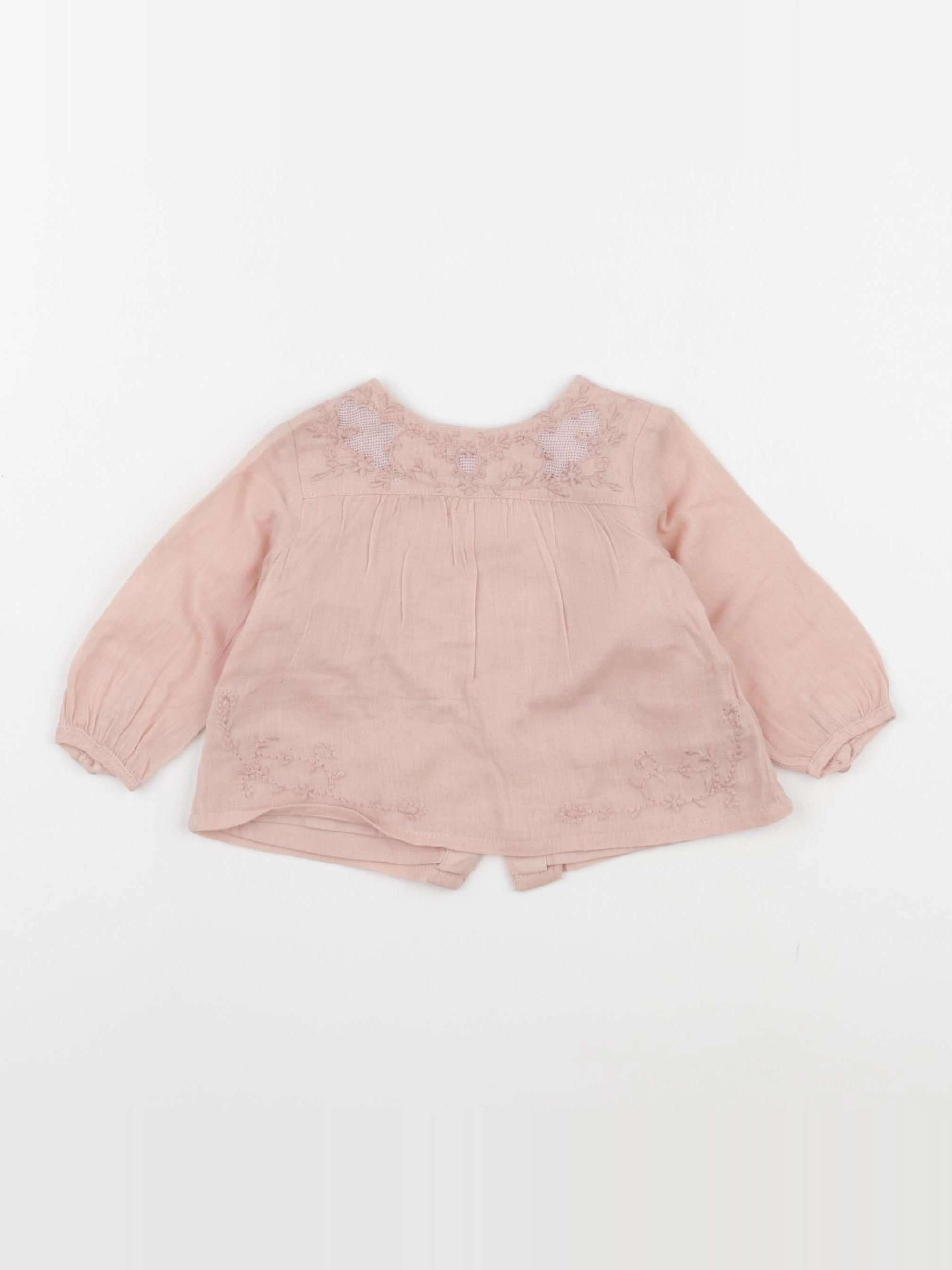 Zara - blouse rose - 3 mois