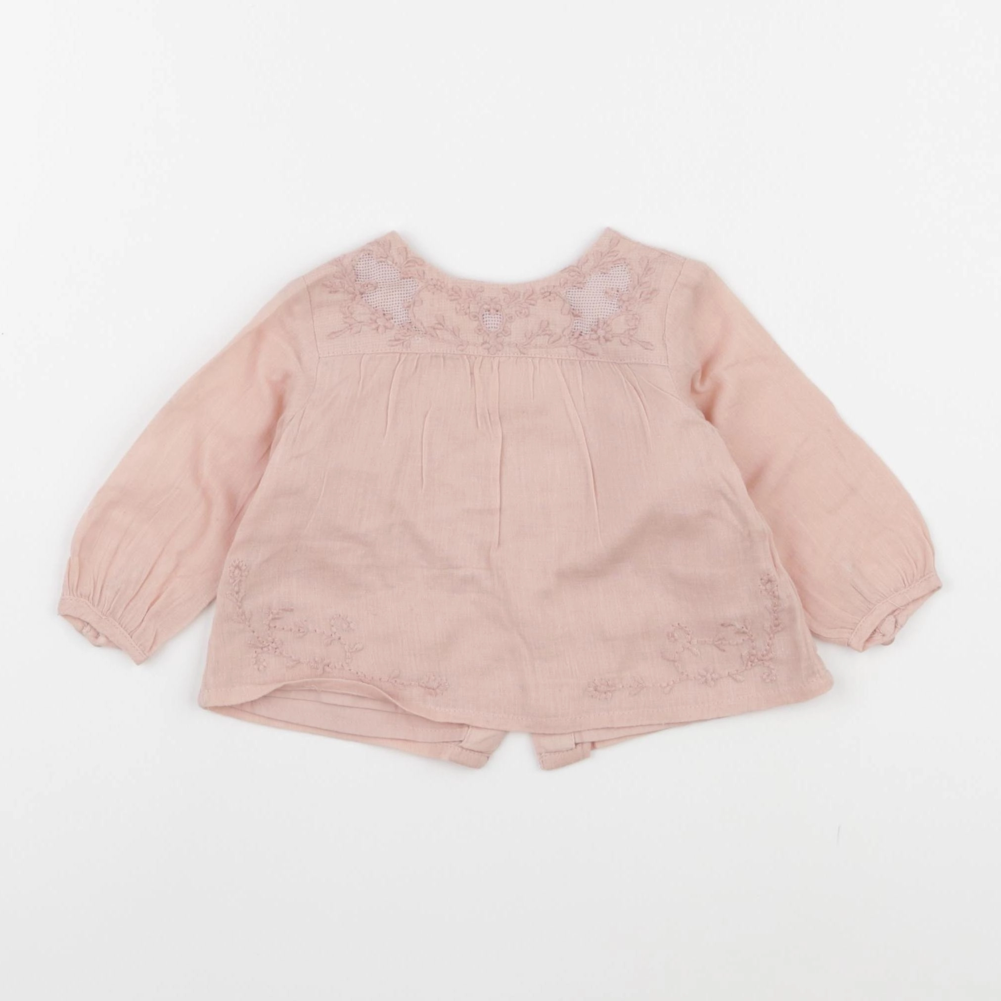 Zara - blouse rose - 3 mois