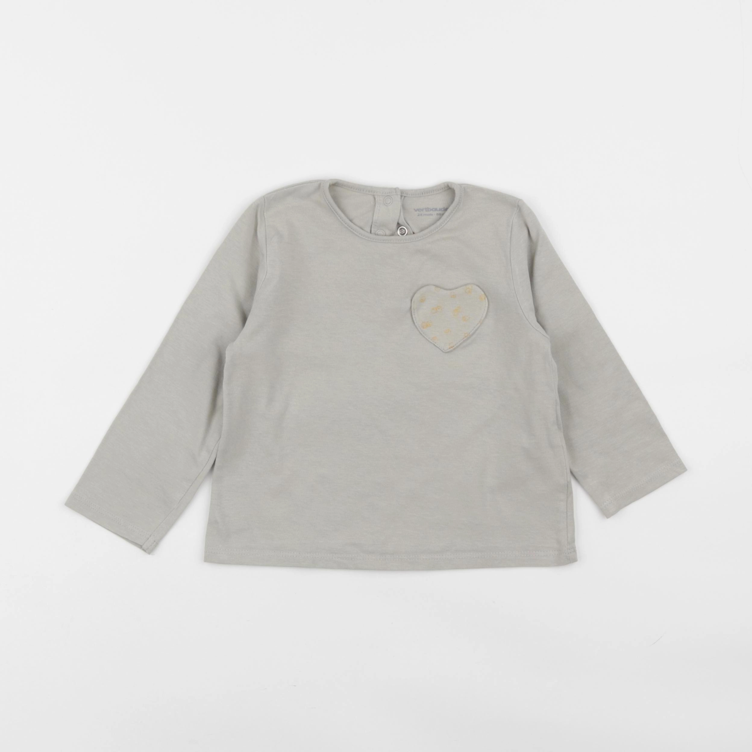 Vertbaudet - tee-shirt vert - 24 mois