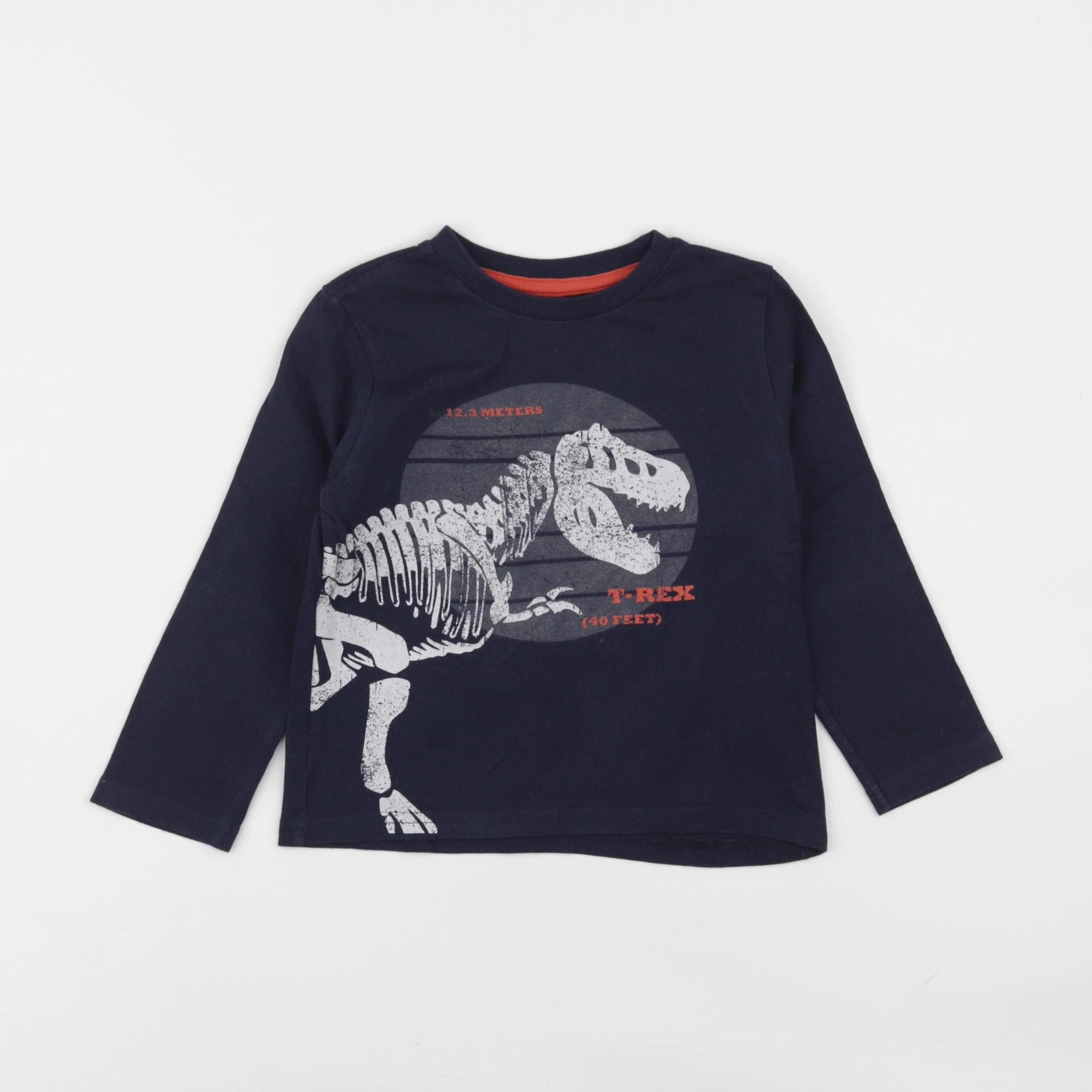 Vertbaudet - tee-shirt bleu - 4 ans