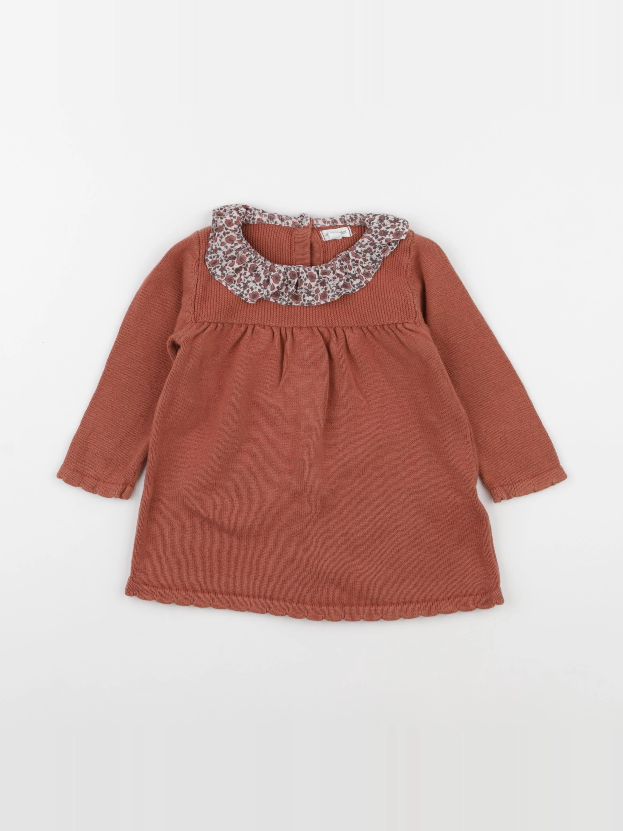 Vertbaudet - robe marron - 18 mois
