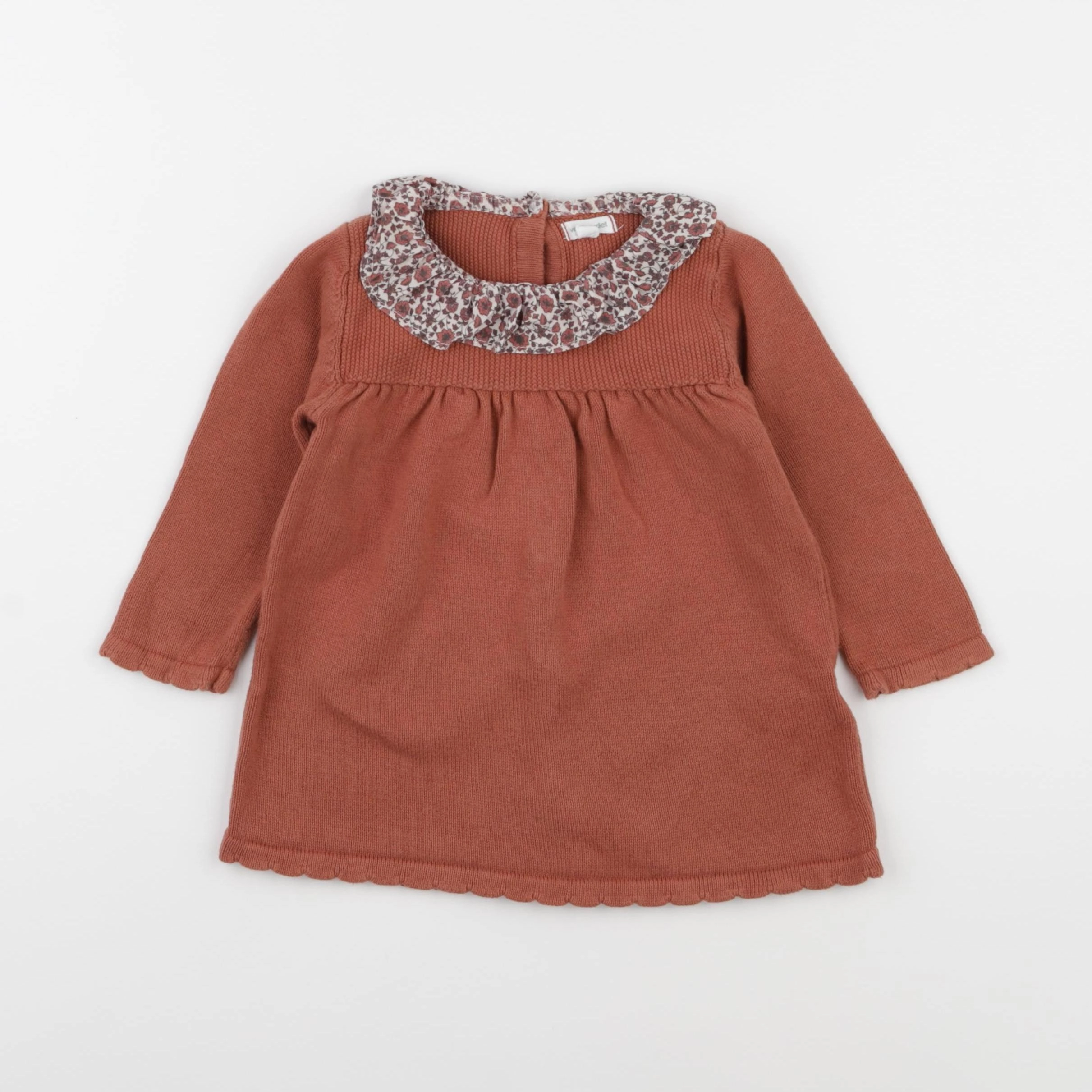 Vertbaudet - robe marron - 18 mois