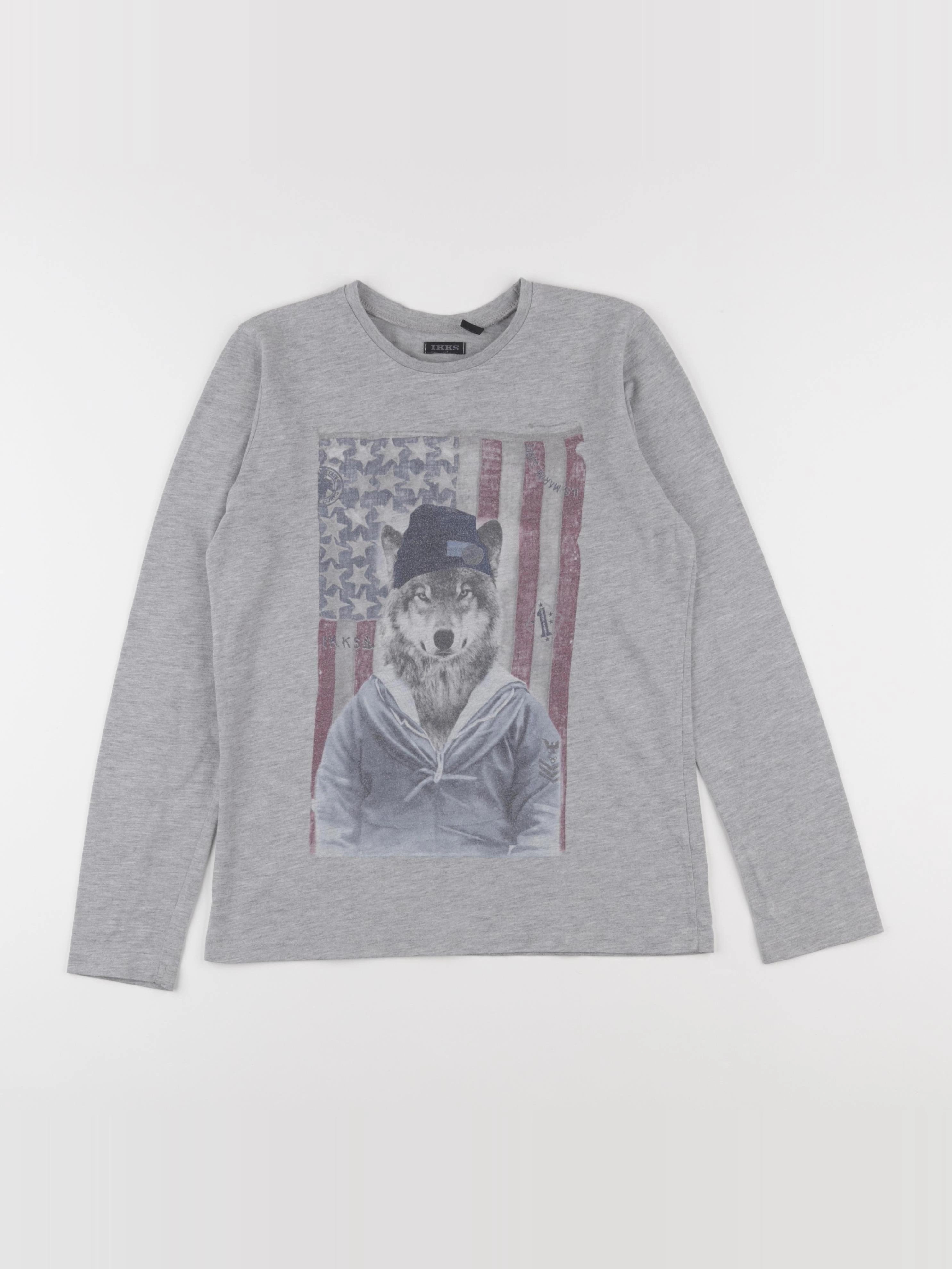 IKKS - tee-shirt gris - 12 ans