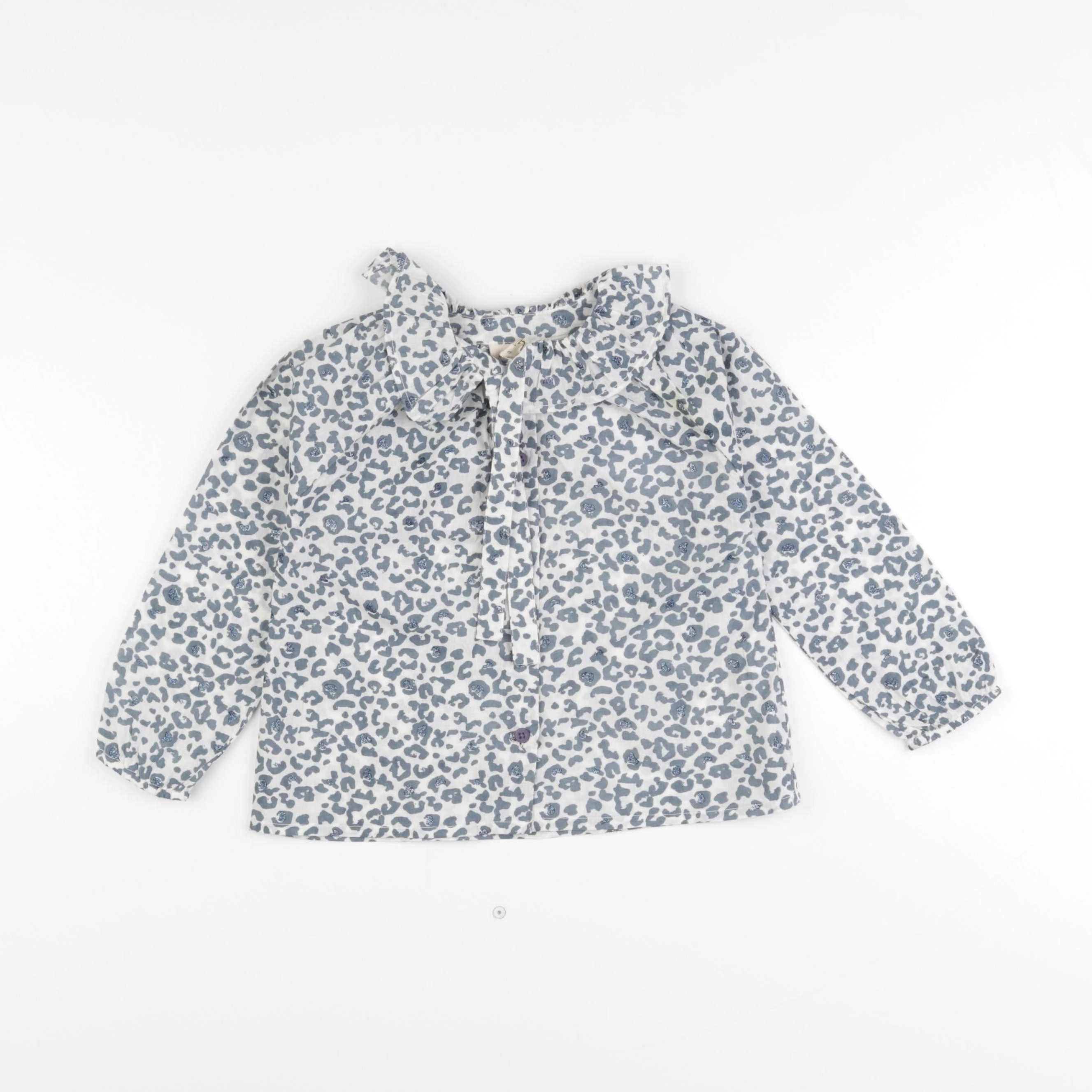 Louis Louise - blouse beige, bleu - 3 ans