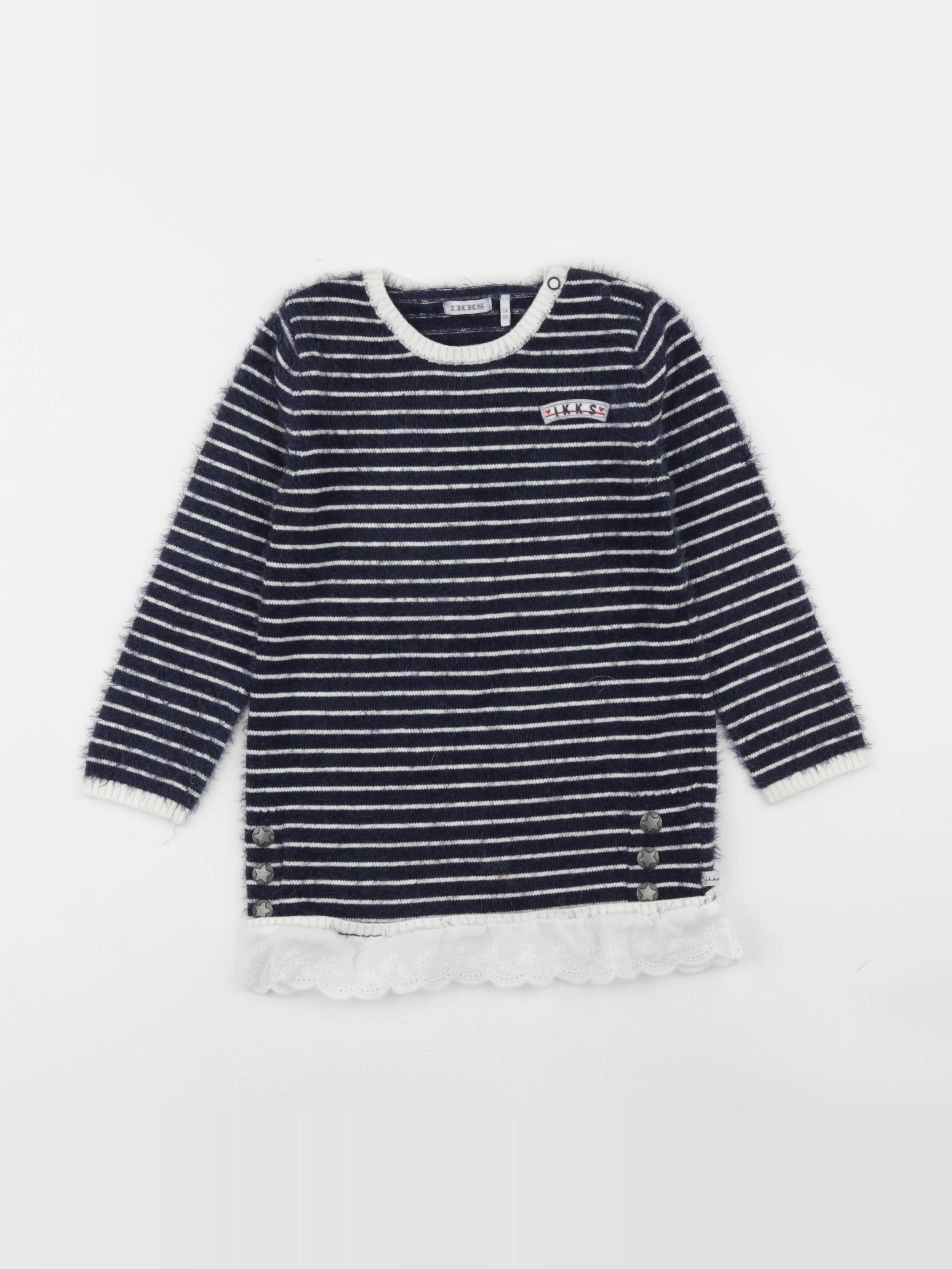 IKKS - robe bleu - 3 ans