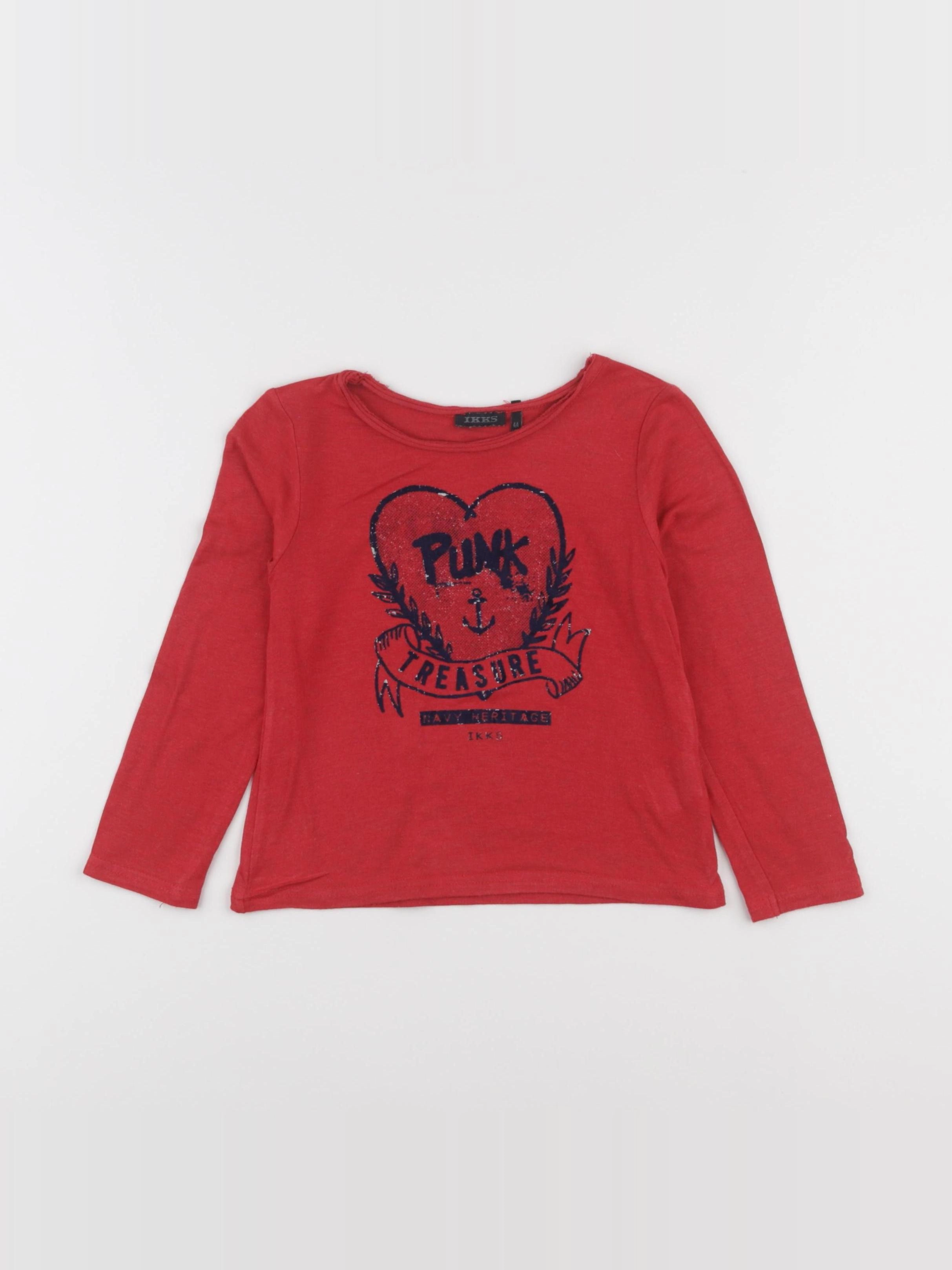 IKKS - tee-shirt rouge - 4 ans