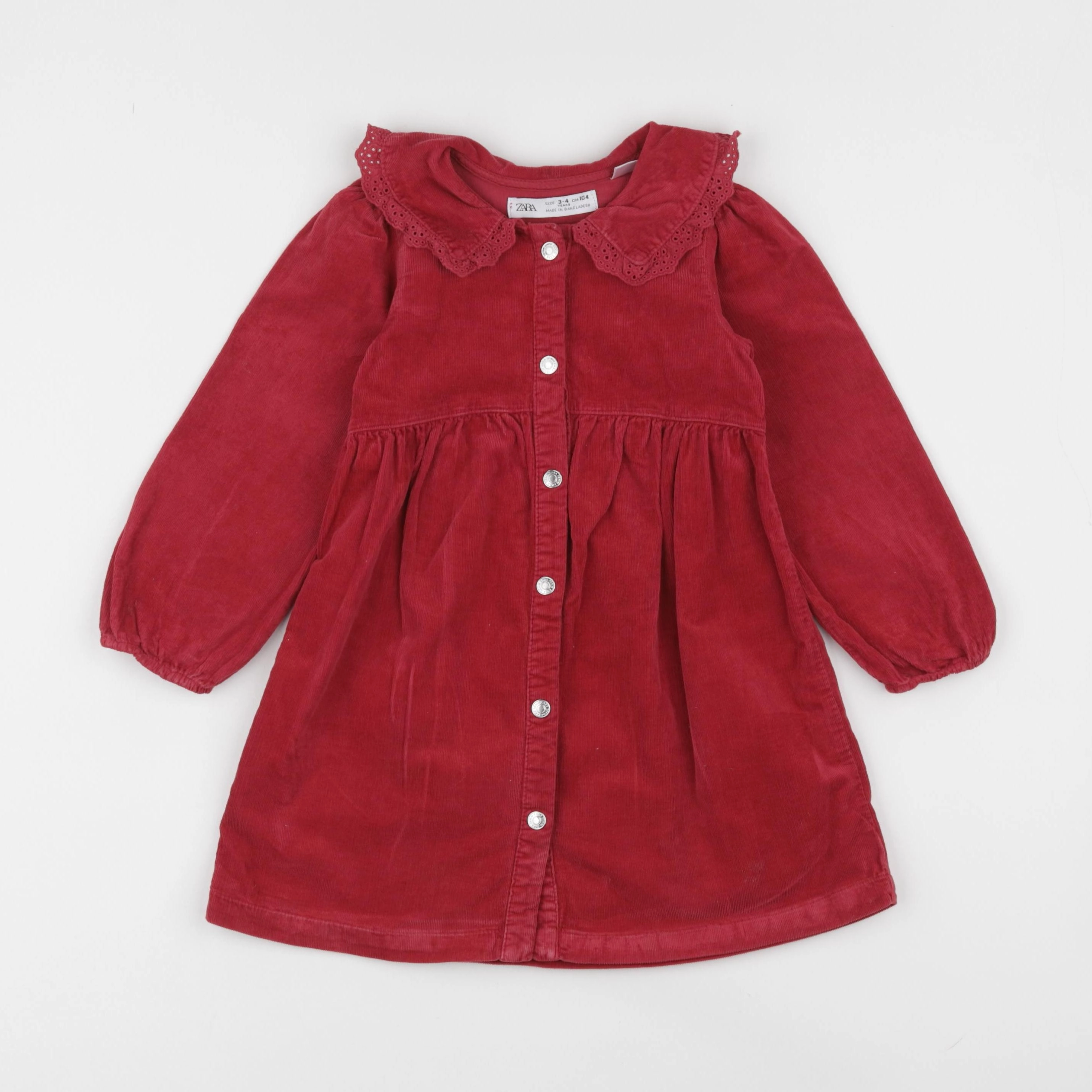 Zara - robe rouge - 3/4 ans