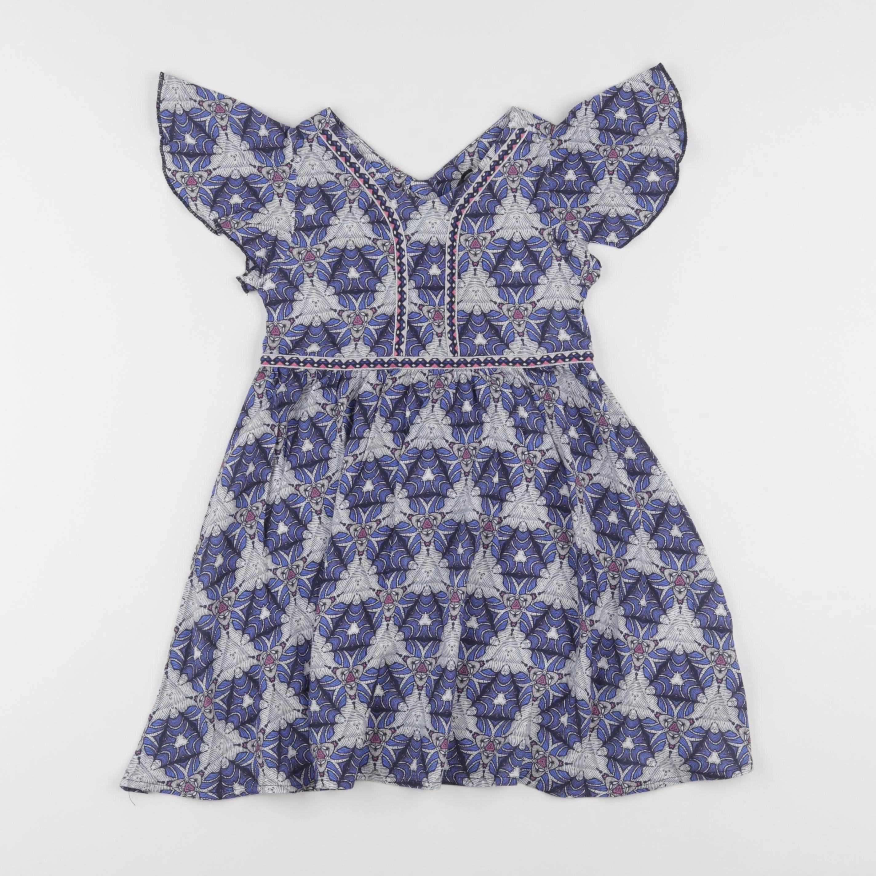 IKKS - robe bleu - 4 ans