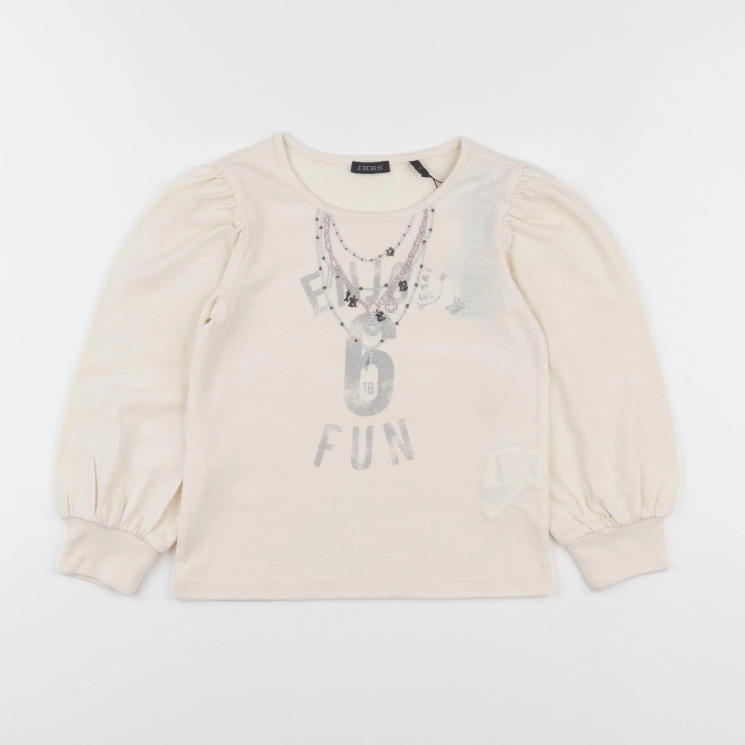 IKKS - tee-shirt beige - 4 ans