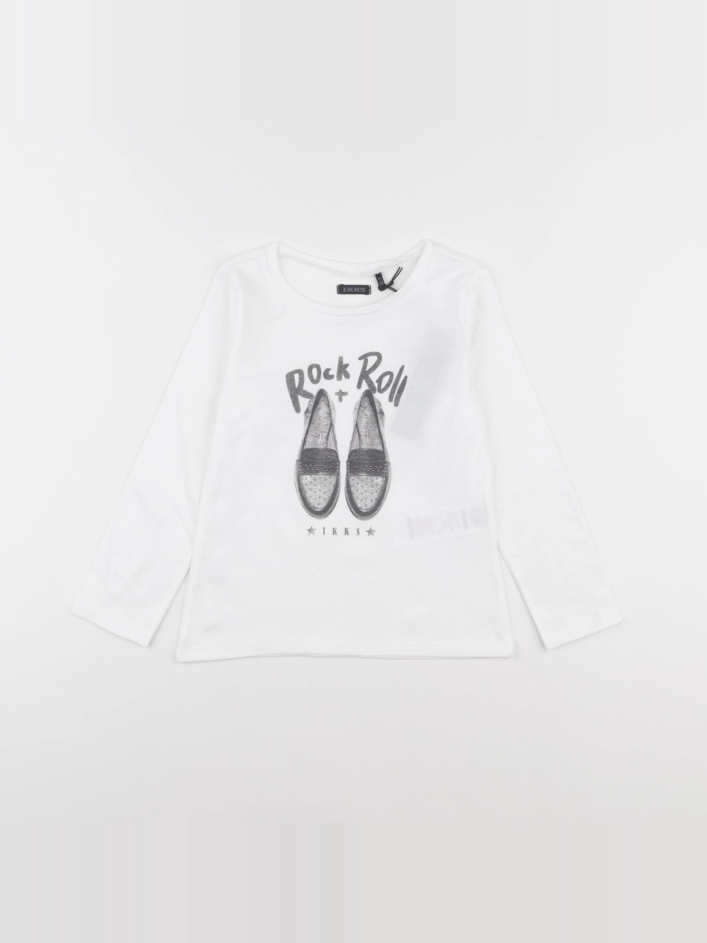 IKKS - tee-shirt blanc - 4 ans