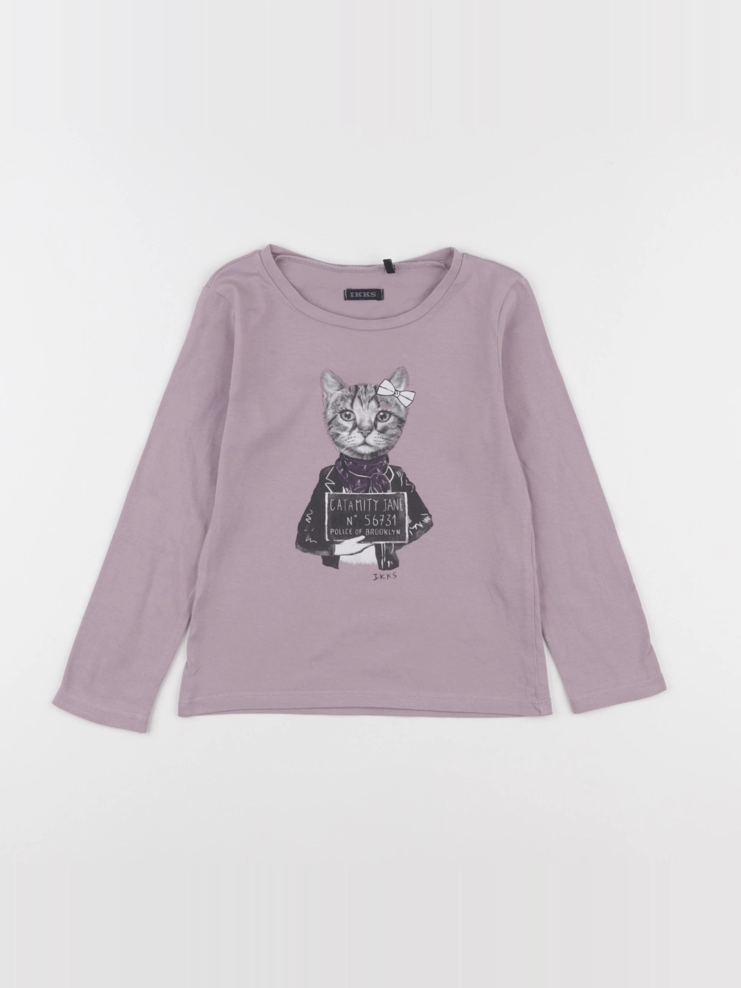 IKKS - tee-shirt violet - 4 ans