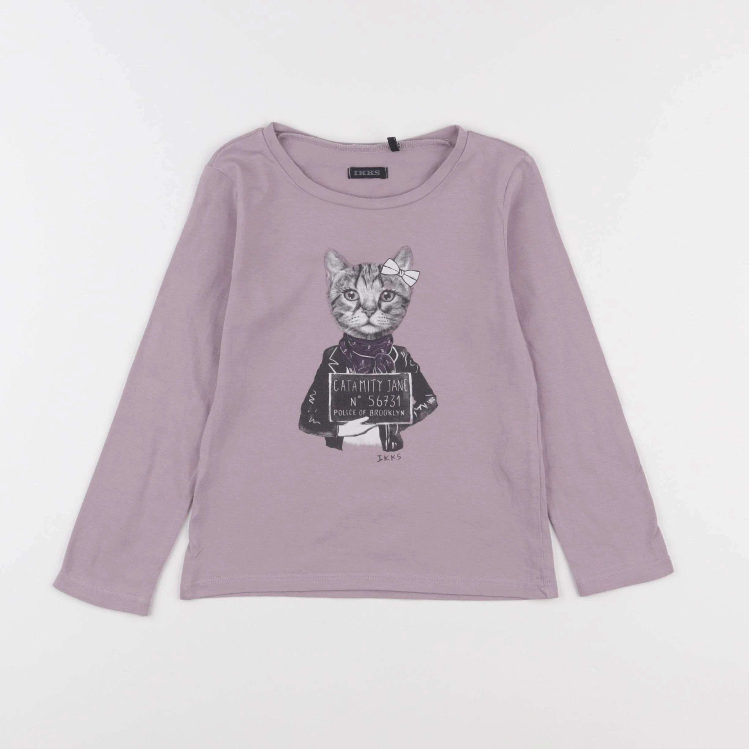 IKKS - tee-shirt violet - 4 ans