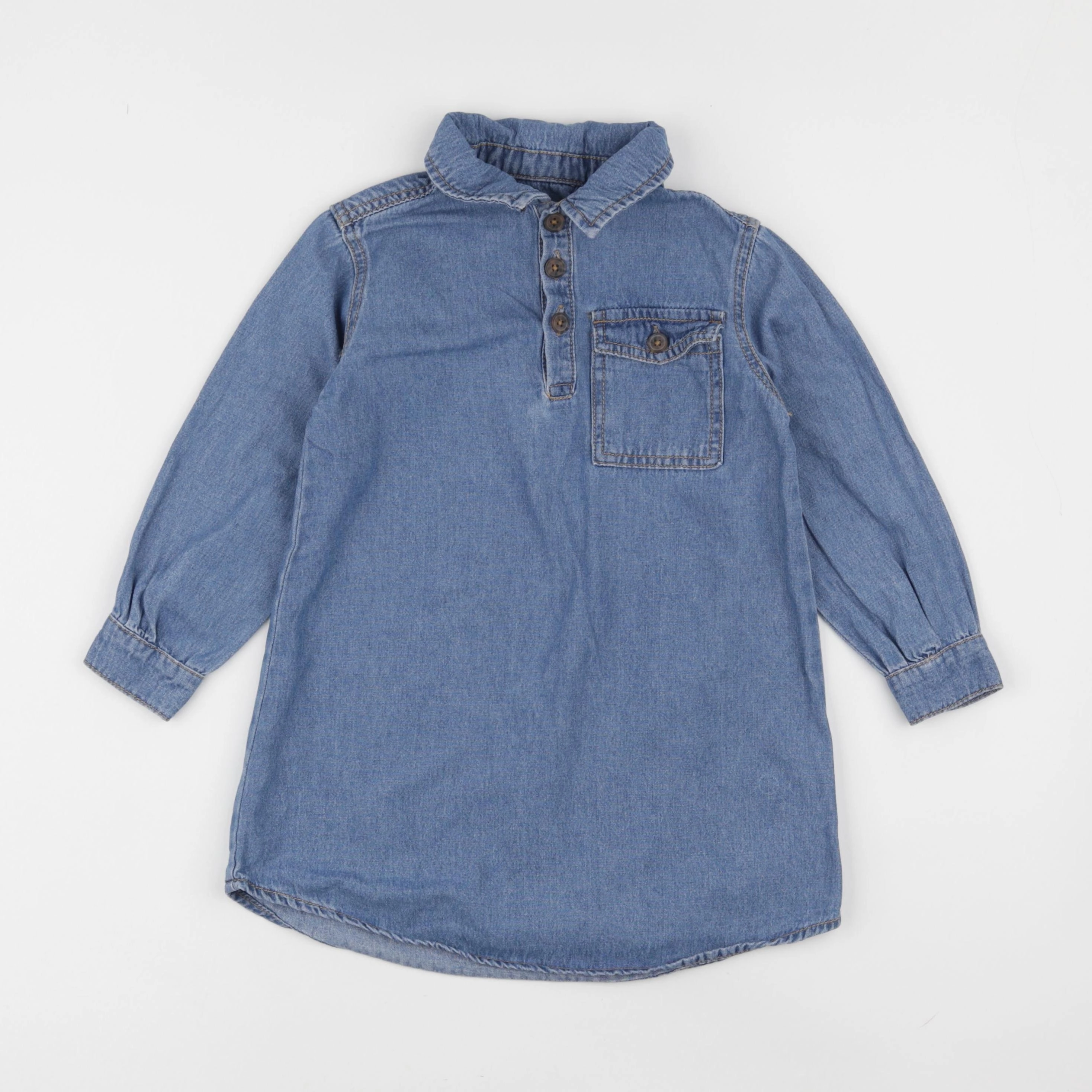 Vertbaudet - robe bleu - 5 ans