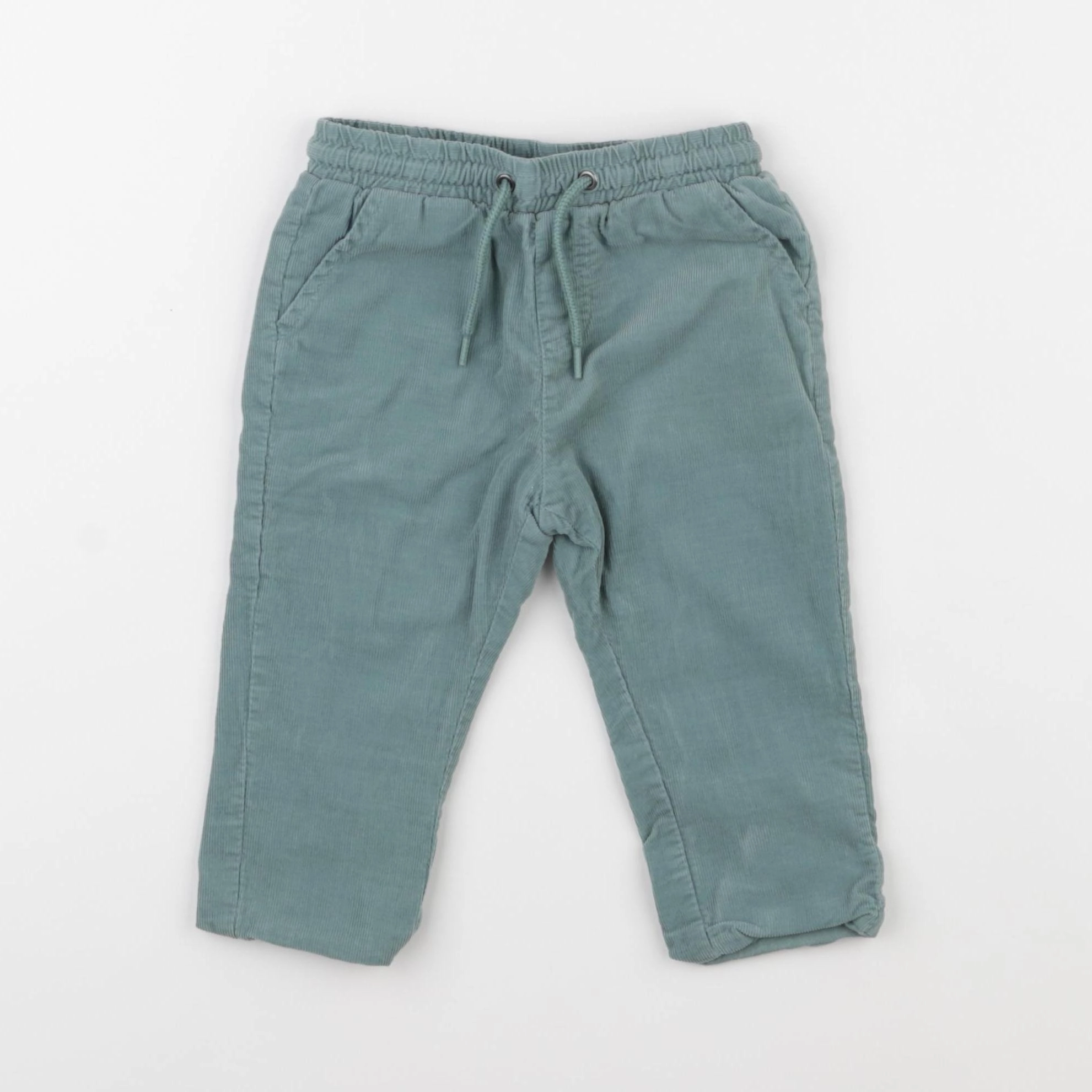 Vertbaudet - pantalon vert - 9 mois