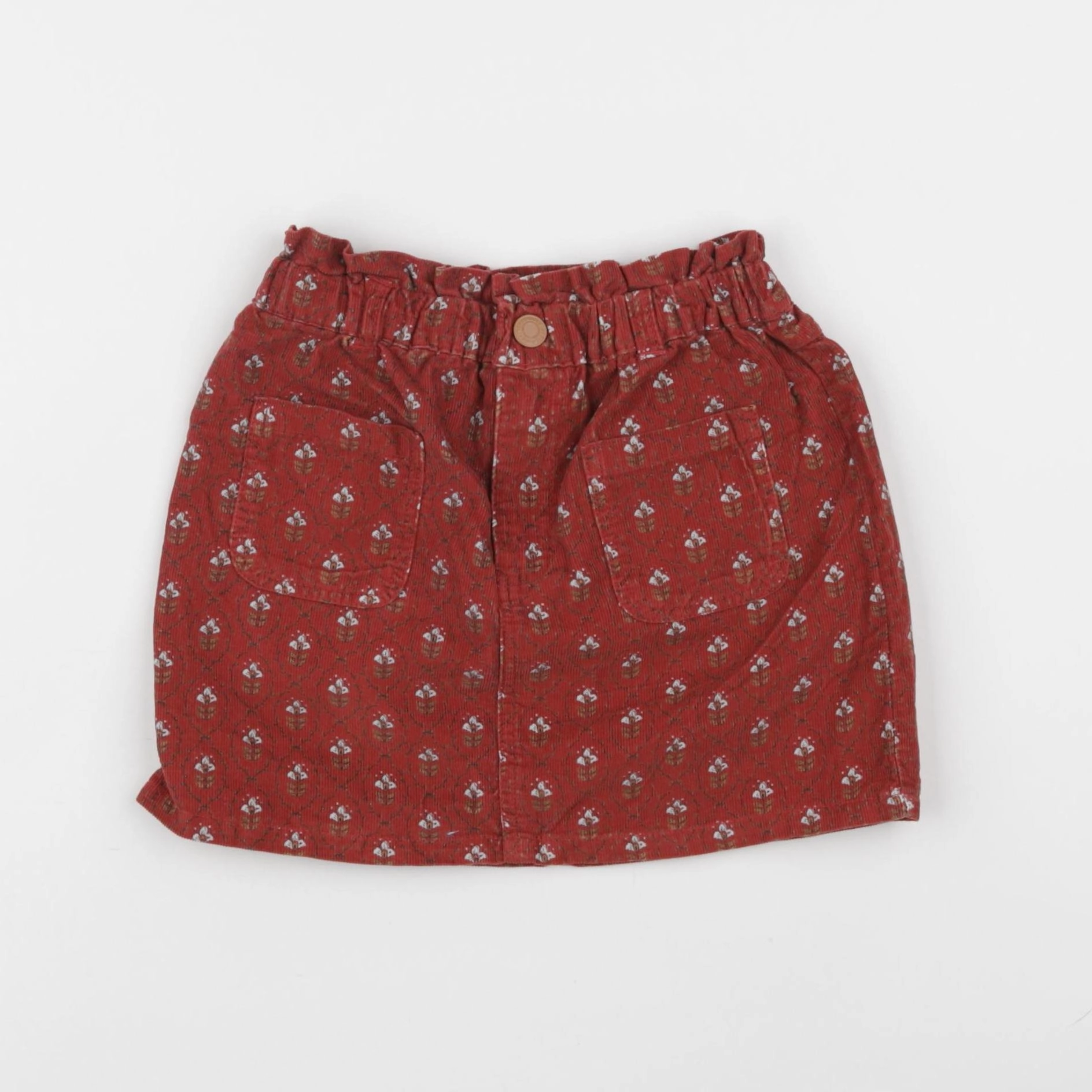 Vertbaudet - jupe rouge - 5 ans