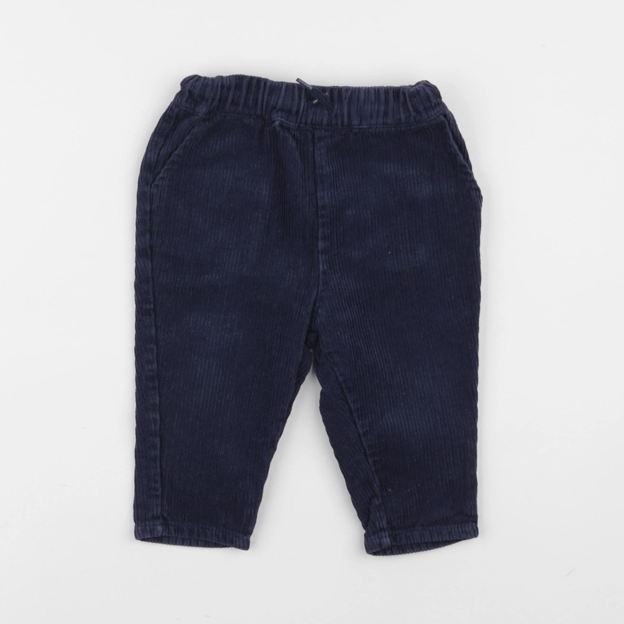 Vertbaudet - pantalon bleu - 12 mois