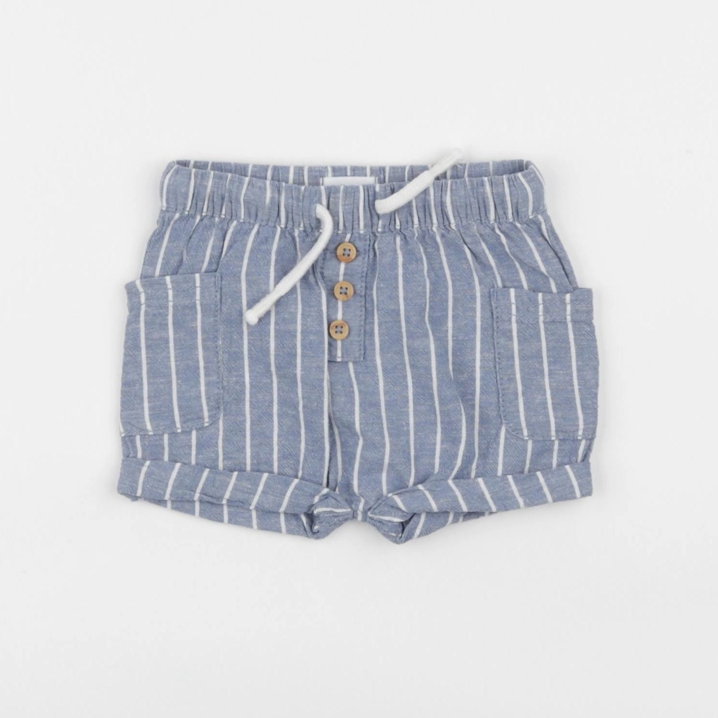 Vertbaudet - short bleu - 6 mois