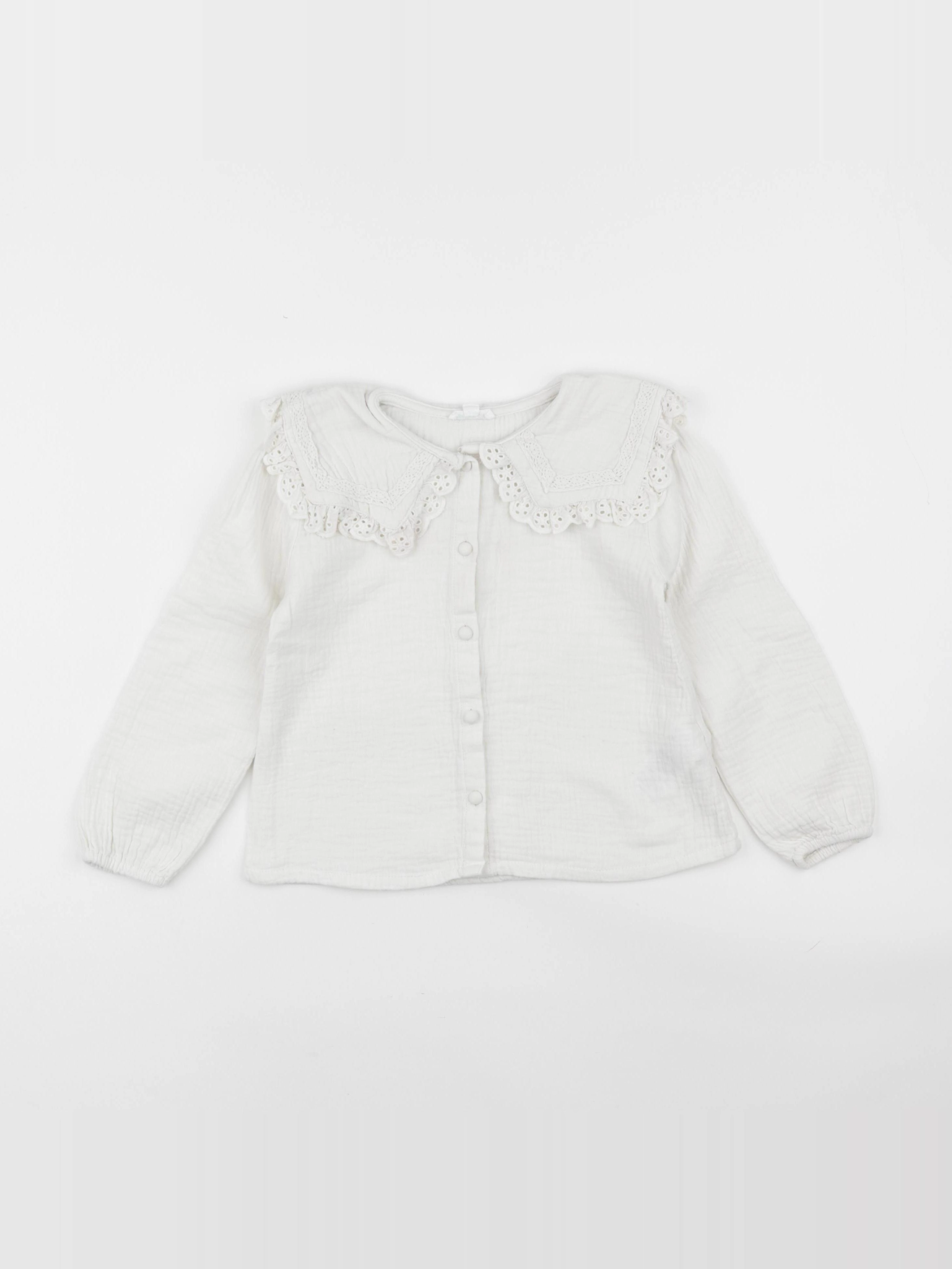 Vertbaudet - blouse blanc - 5 ans