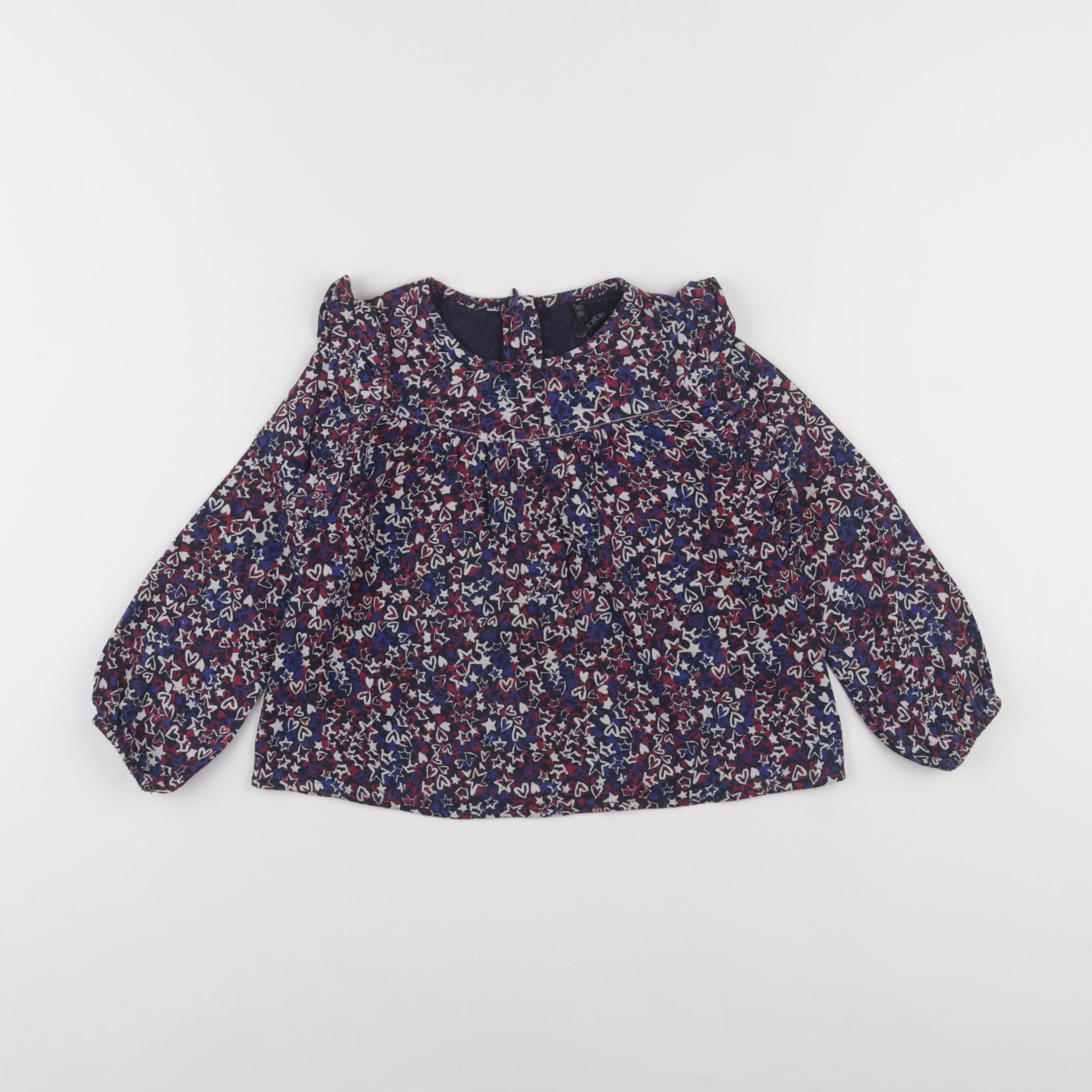 IKKS - blouse bleu - 4 ans