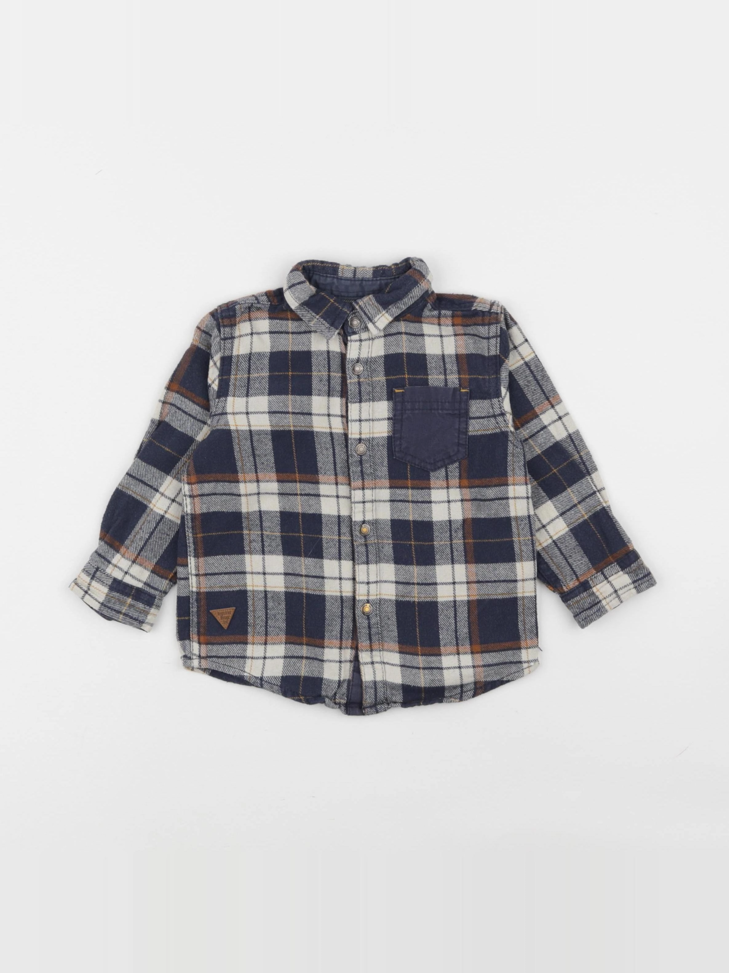 Vertbaudet - chemise bleu - 2 ans