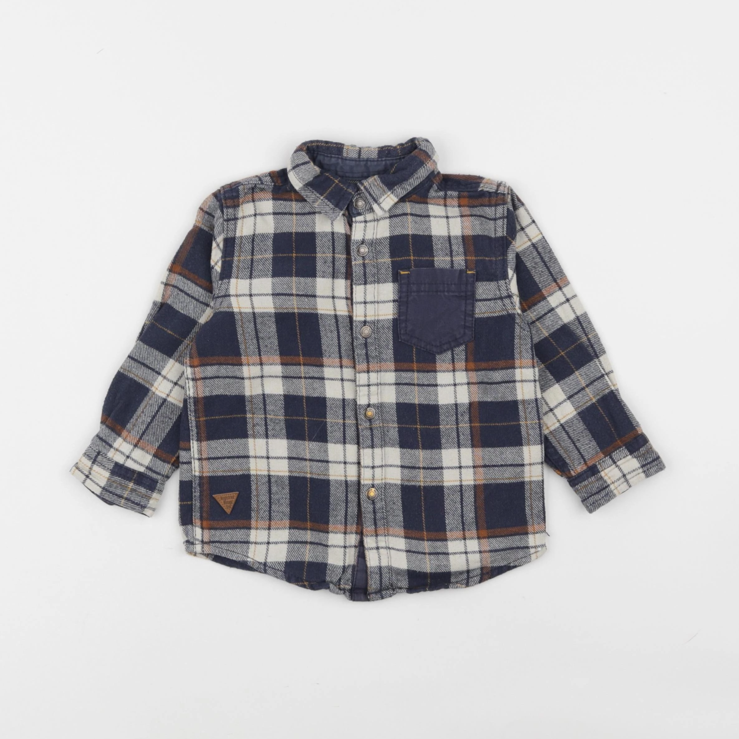 Vertbaudet - chemise bleu - 2 ans