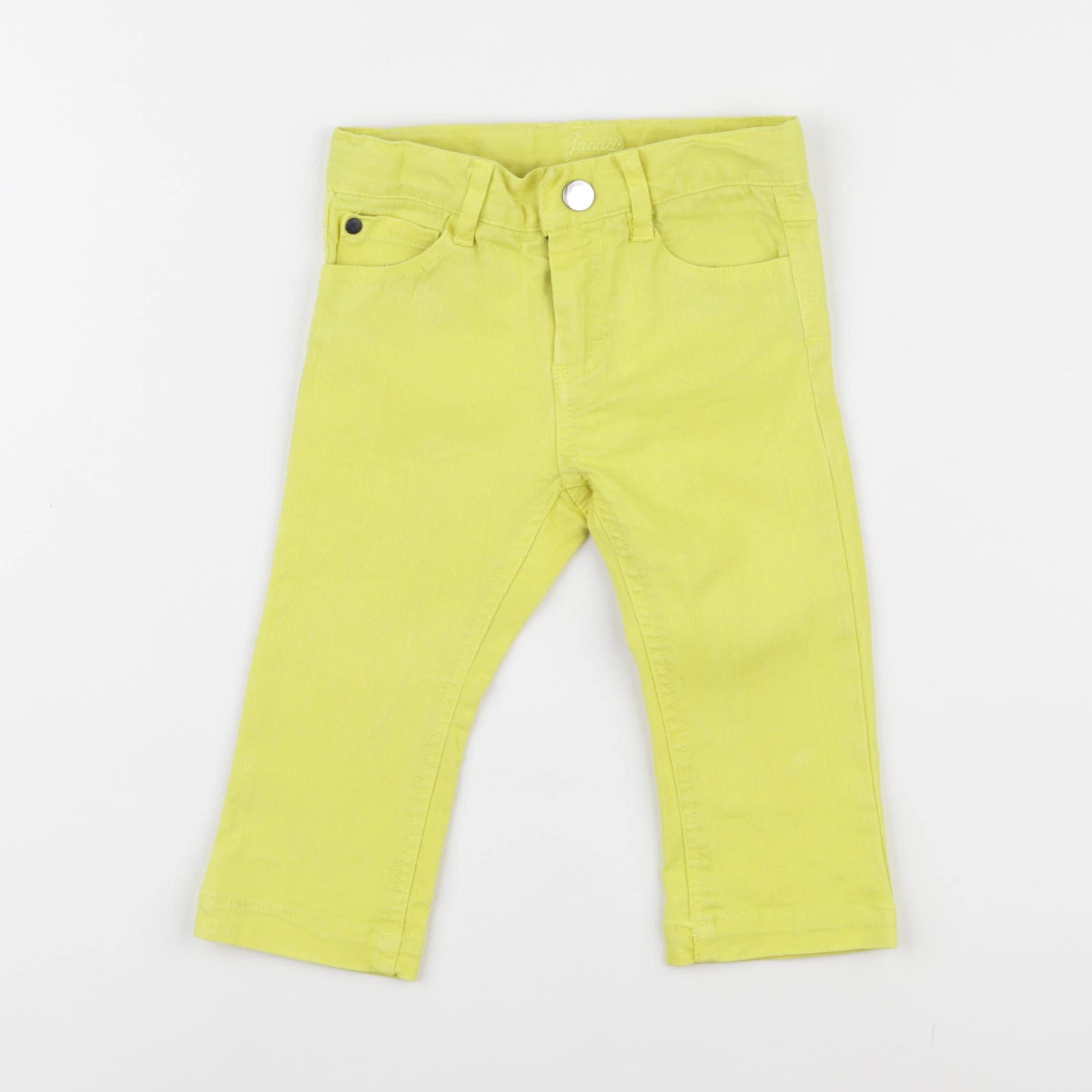 Jacadi - jean jaune fluo - 12 mois